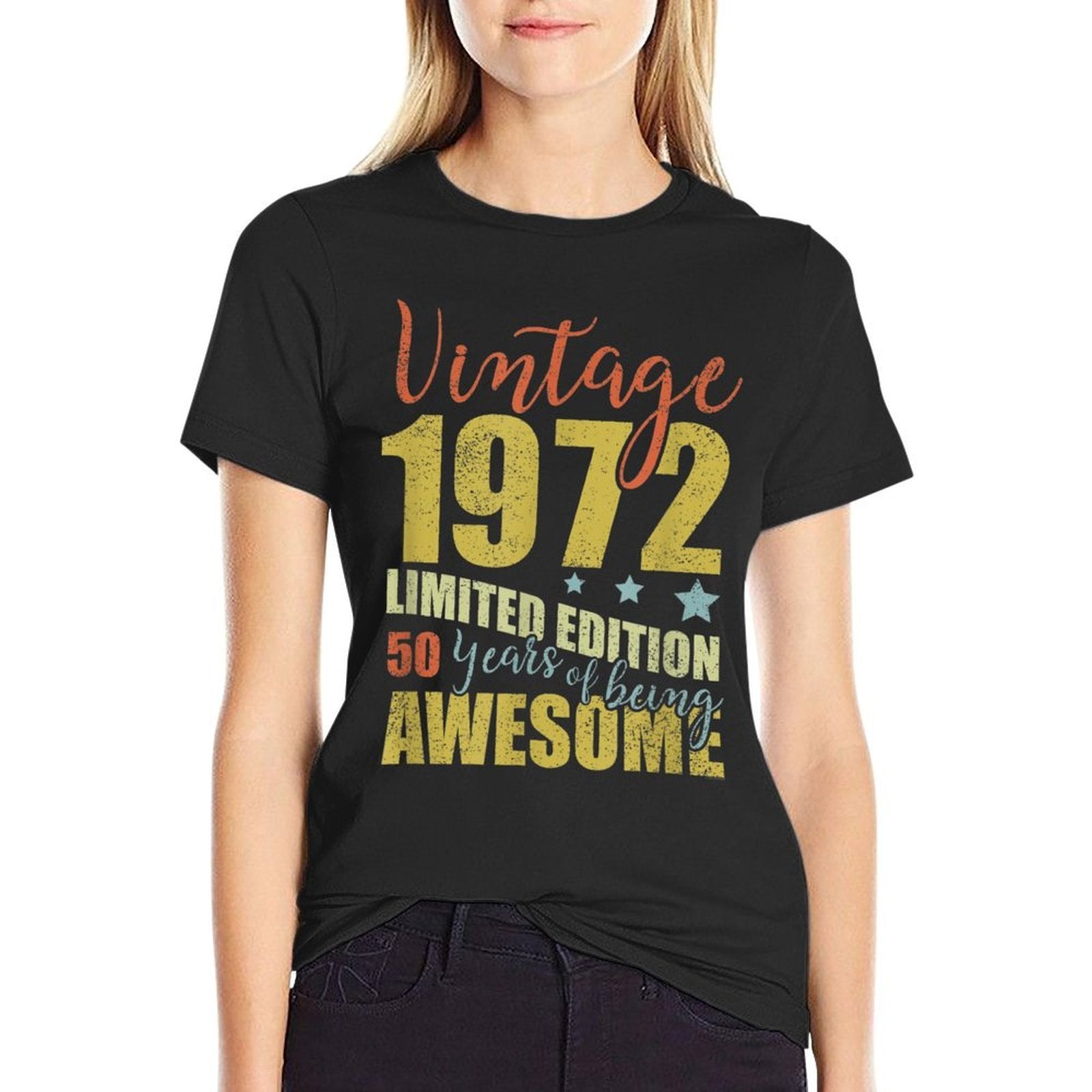 50 Year Old Vintage 1972 50th Birthday  Cotton T-Shirt