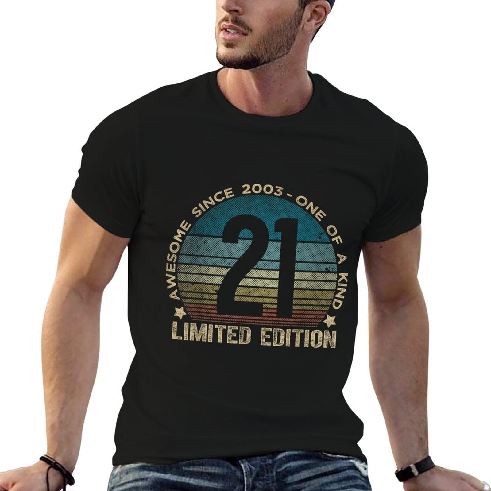 21st Birthday 21 Year Old Gifts Vintage 2003 Limited Edition  Odor-resistant T-Shirt