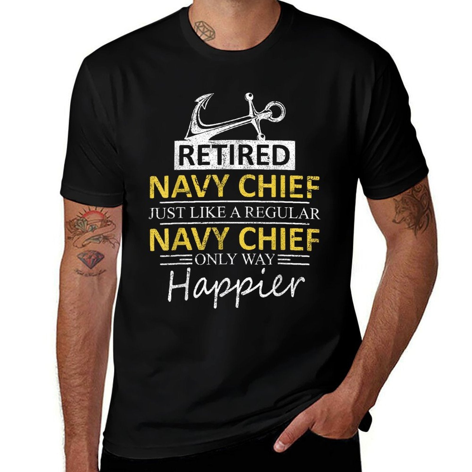 Retired Navy Chief  Odor-resistant T-Shirt