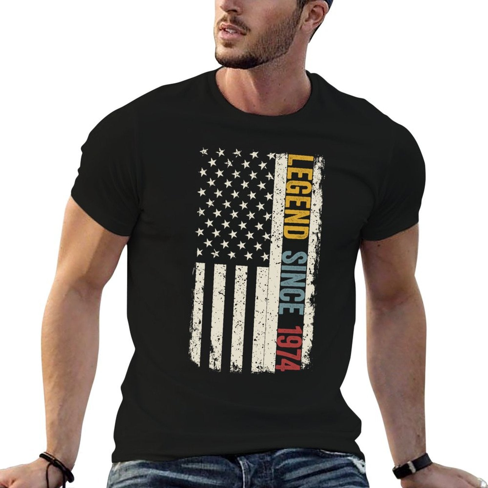 50 Years Old Vintage 1974 50th Birthday Decoration Men Women  Odor-resistant T-Shirt