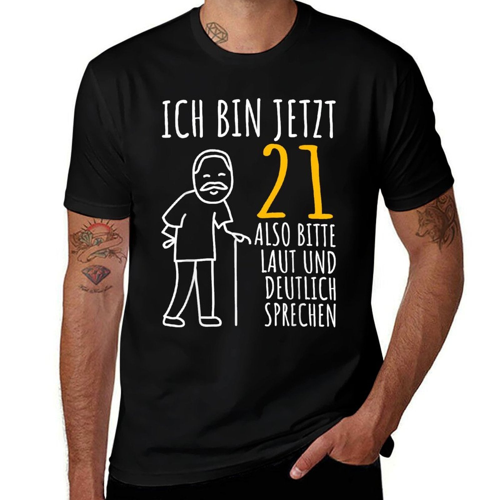 21st Birthday Man  Ich Bin Jetzt 21  21st Birthday  Easy-care T-Shirt