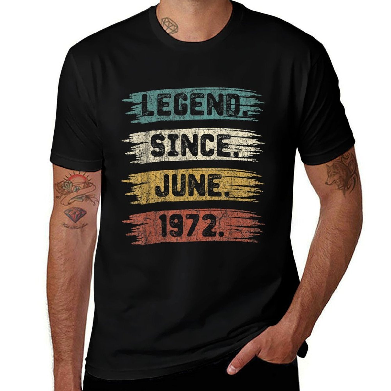 50 Years Old Gifts Legend Since June 1972 50th Birthday  Quick-drying T-Shirt