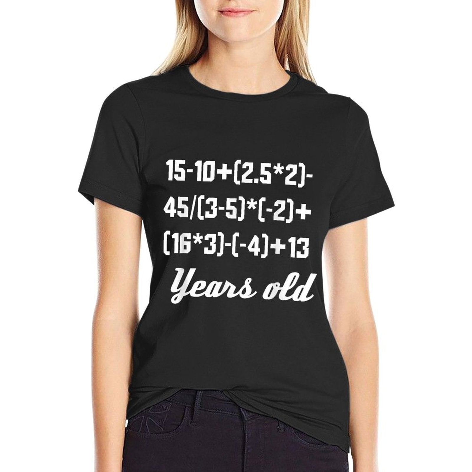 30 Years Old Math Equation 30th Birthday Funny  Lightweight T-Shirt