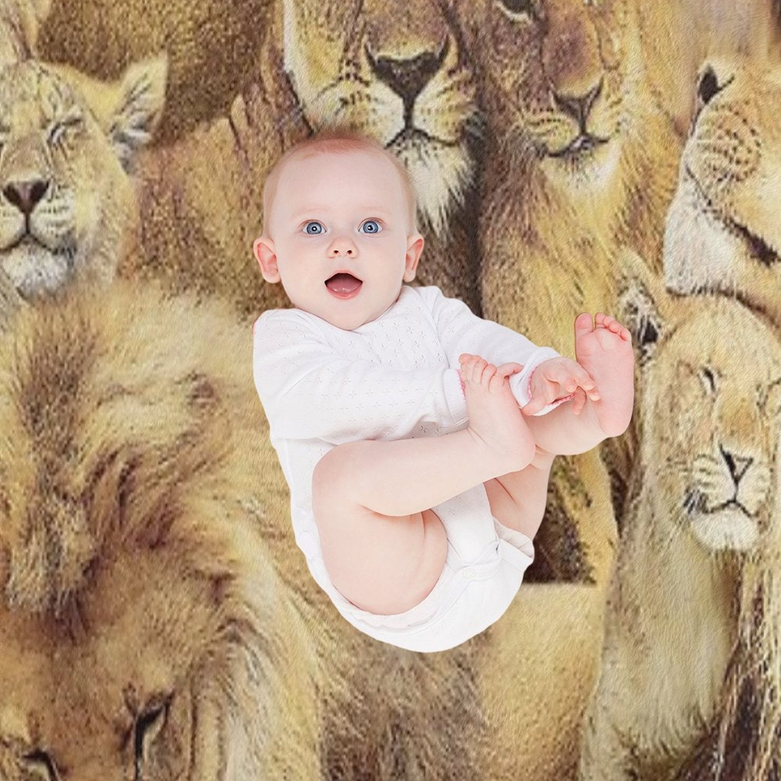 Lions Lightweight Throw Blanket
