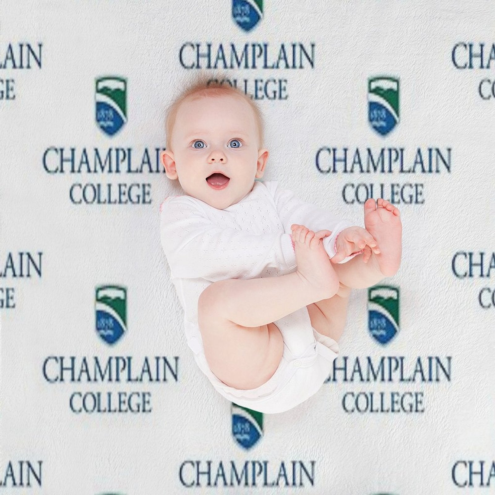 Champlain College Comfort Throw Blanket