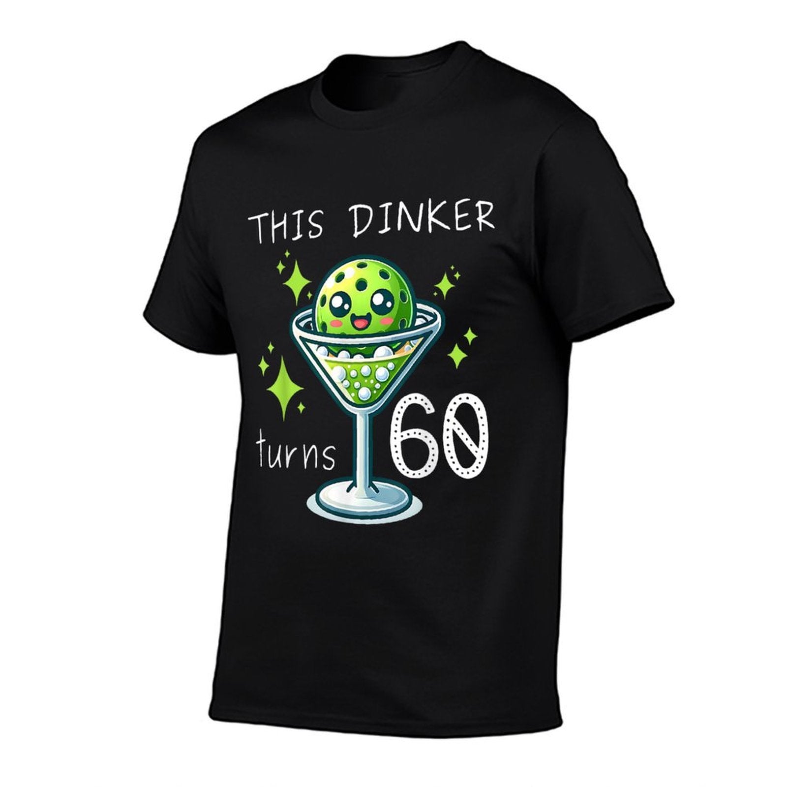 THIS DINKER TURNS 60 PICKLEBALL 60TH BIRTHDAY  Fade-proof Color T-Shirt