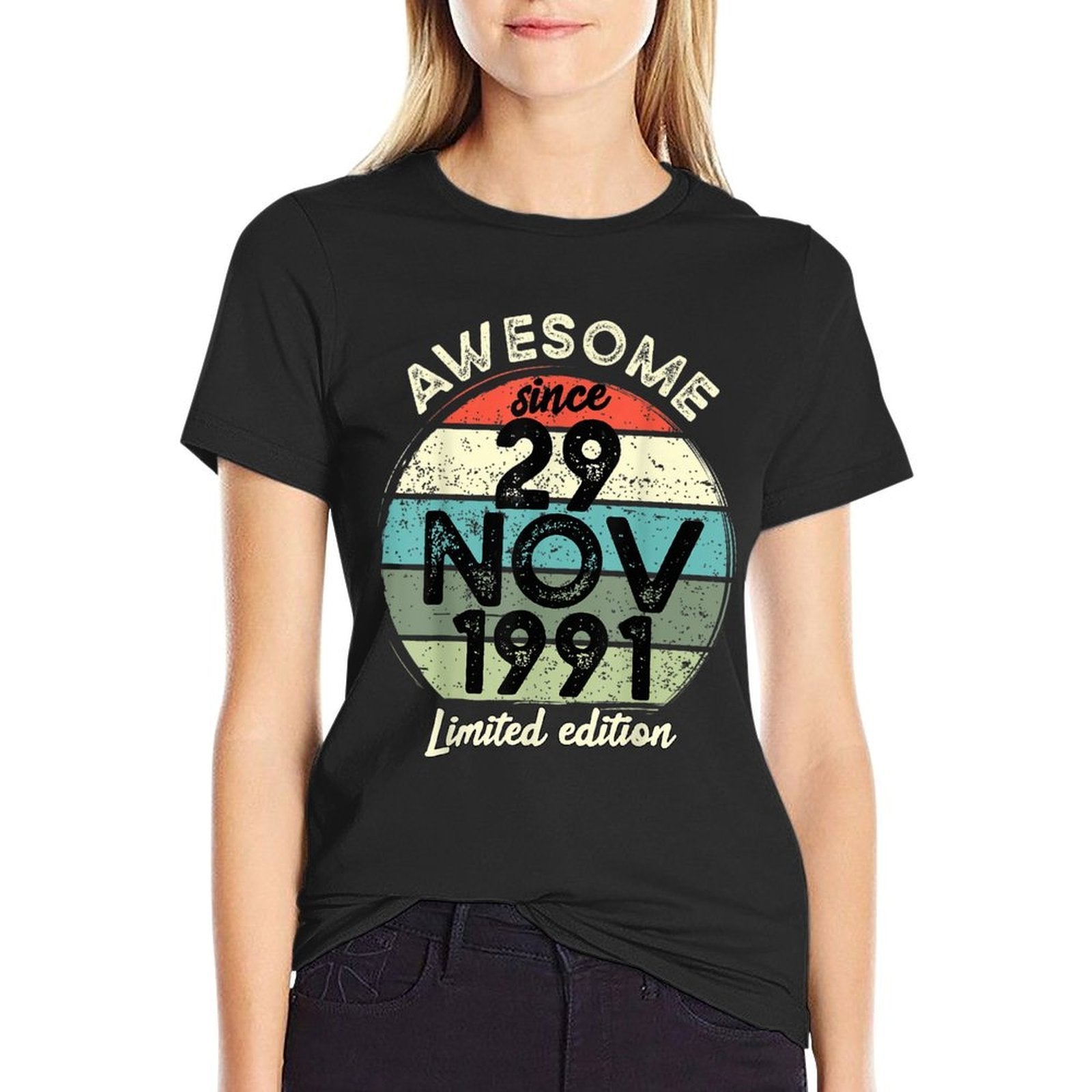 30 Year Old Birthday 29 November 1991 30th Birthday  Trendy Pattern T-Shirt