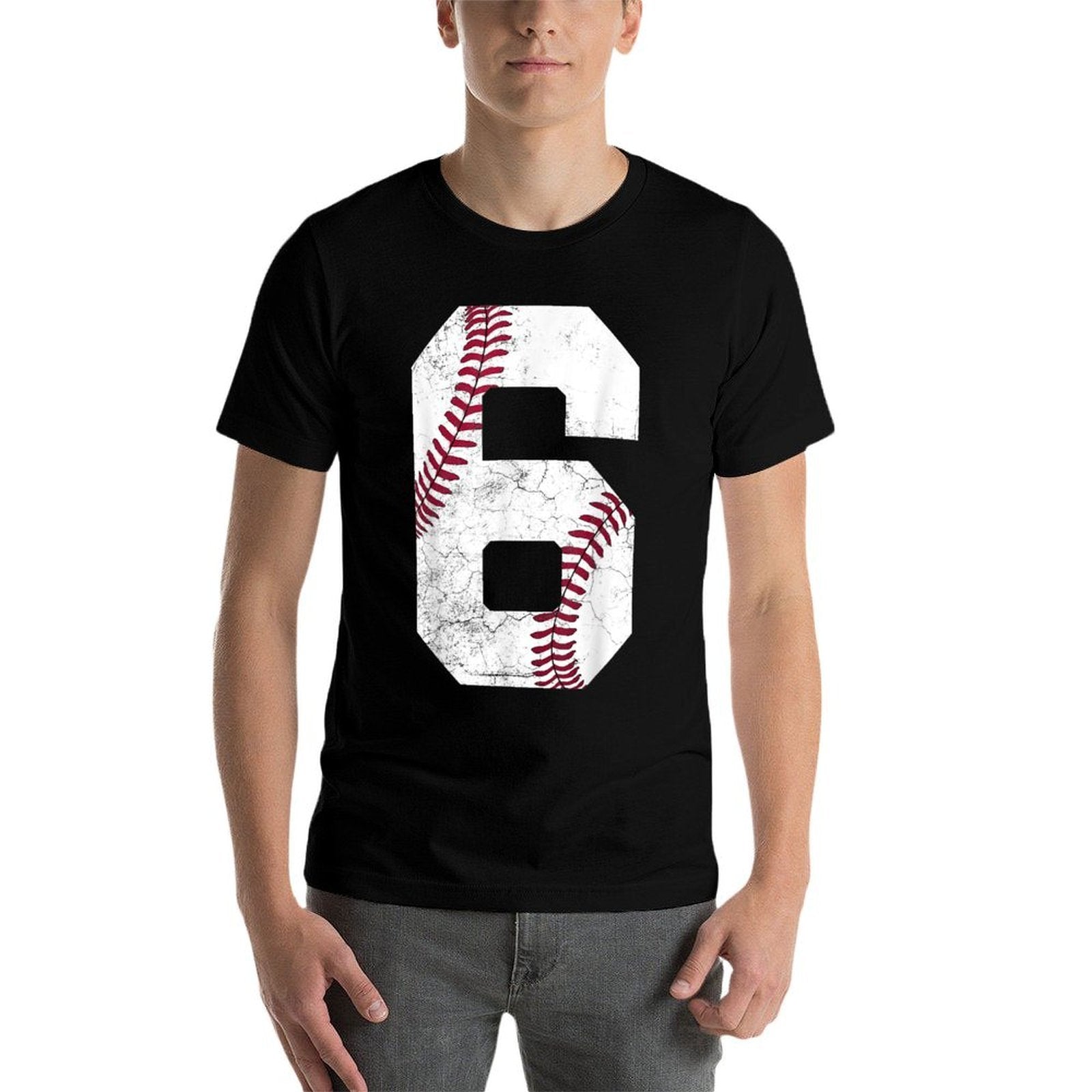 2019 6th Birthday Baseball Boys Kids Six 6 Sixth Gift  Eco-friendly Material T-Shirt
