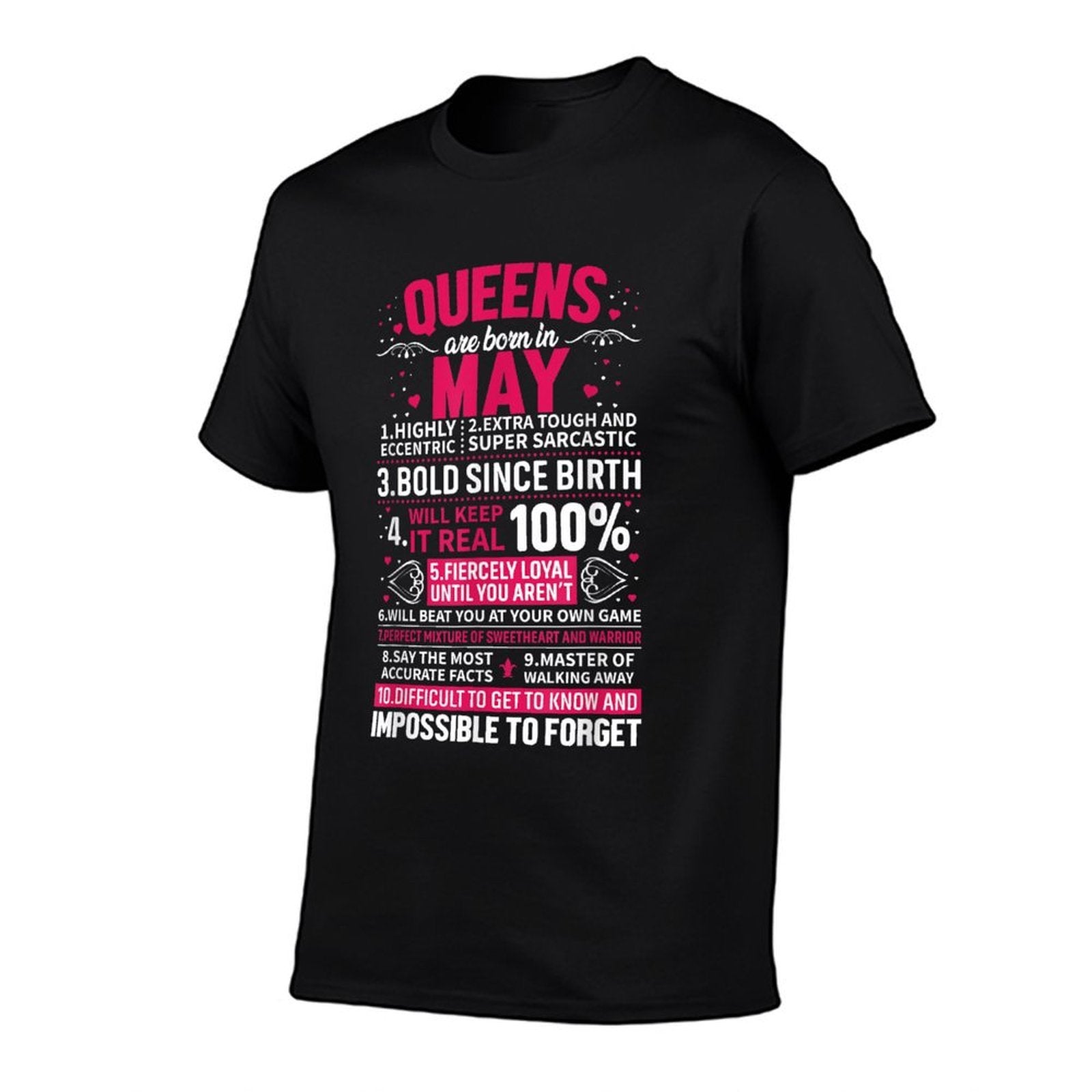 Queens Are Born in May  Summer-ready Fabric T-Shirt