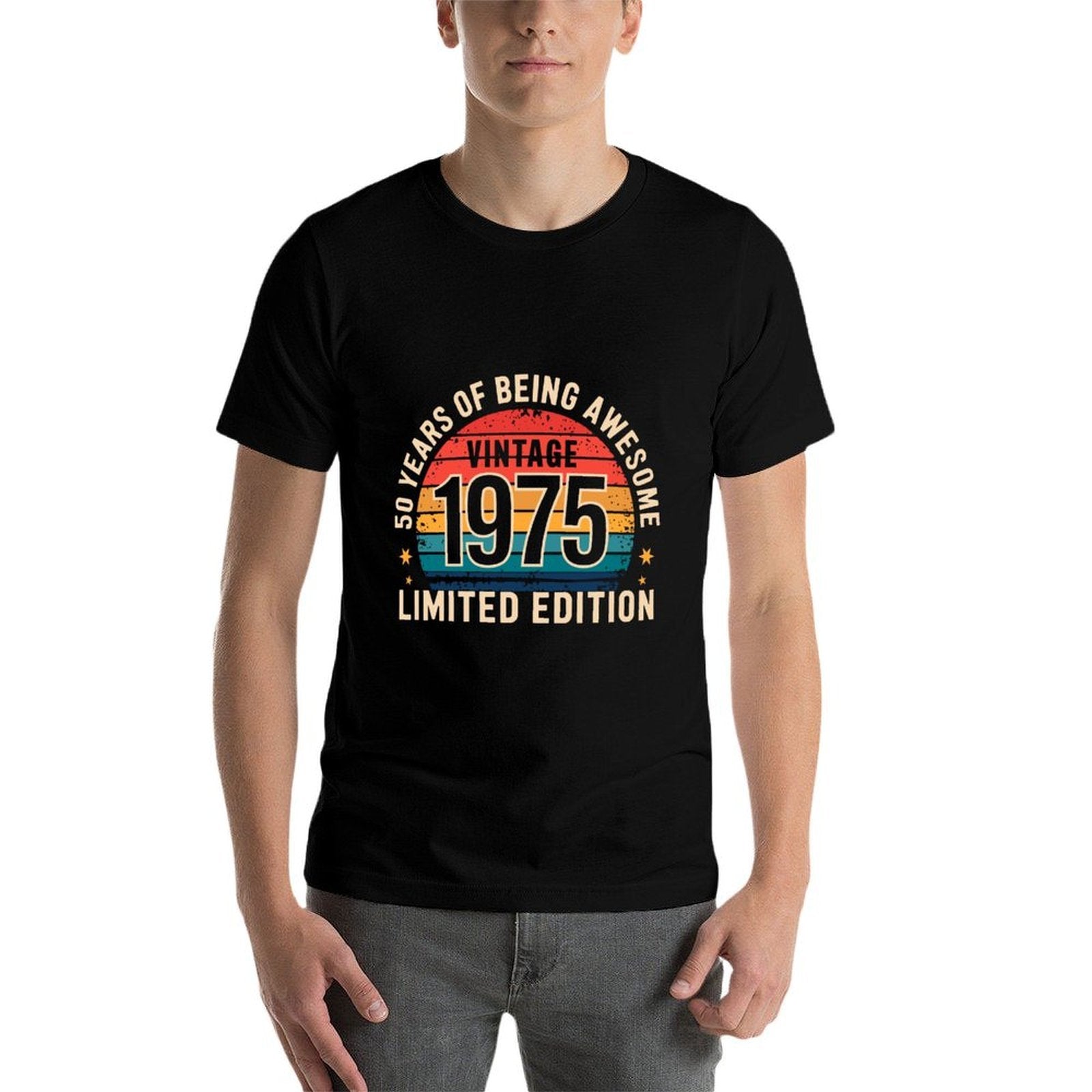 50 Year Birthday Decorations Men Gag 50yr 1975 50th Birthday  Affordable Price T-Shirt