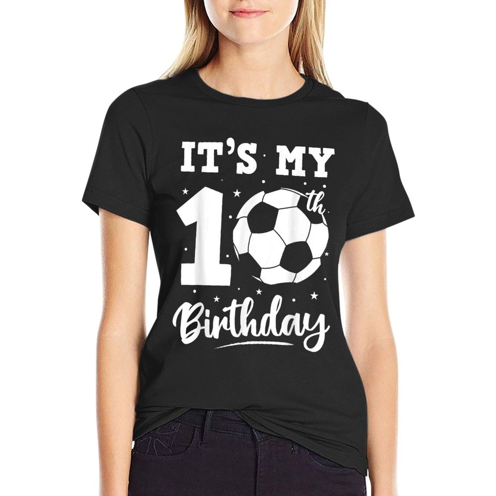 It's My 10th Birthday Soccer Six Year Old Birthday Boy  Slim-fit Cut T-Shirt