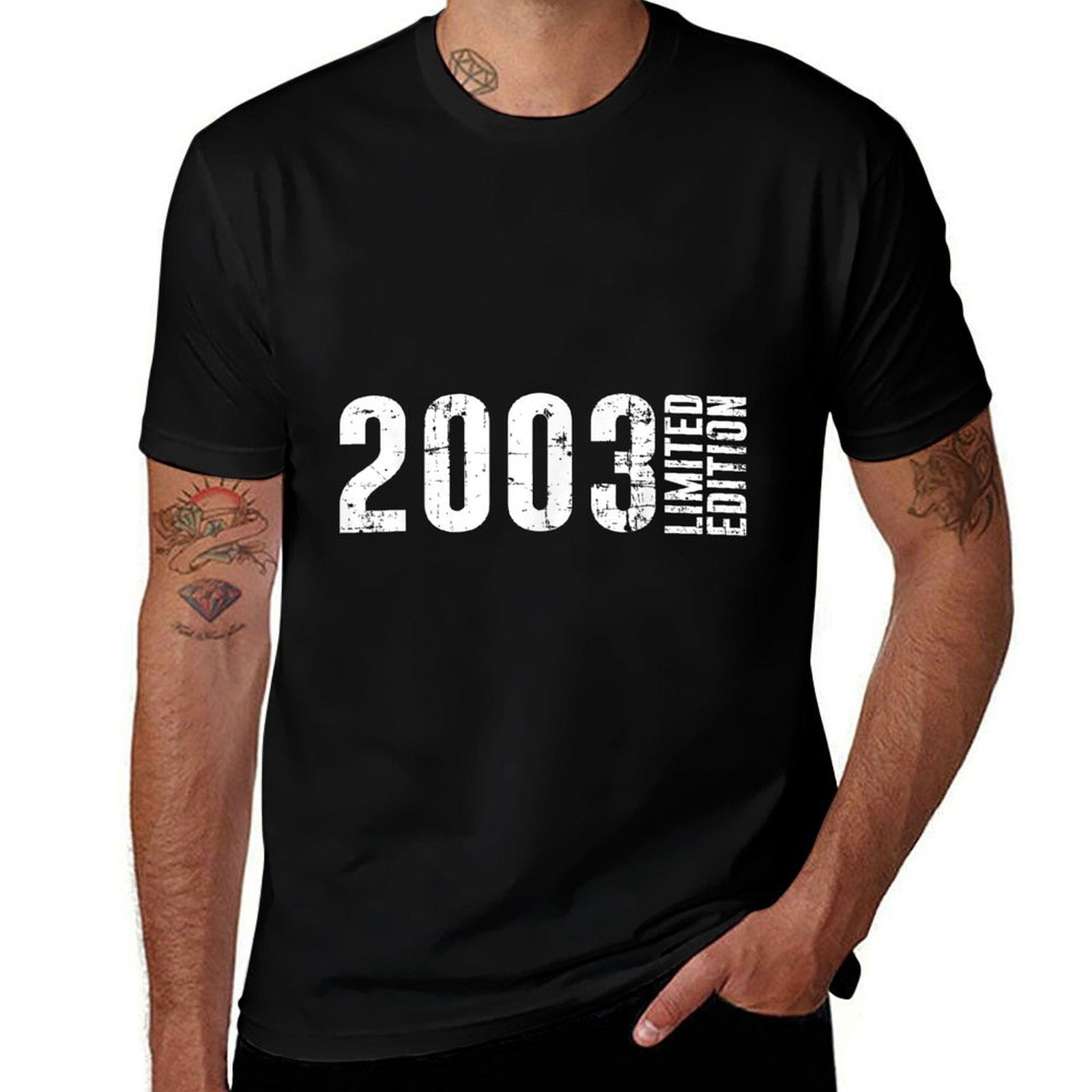 2003 Limited Edition And 20th Birthday  Oversized Silhouette T-Shirt