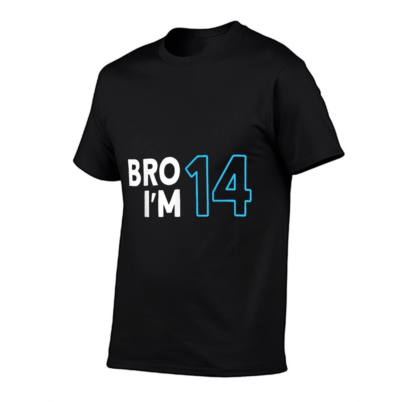 14th Birthday, Boys 14th Birthday 14 Years Old, Bro I'm 14  Oversized Silhouette T-Shirt