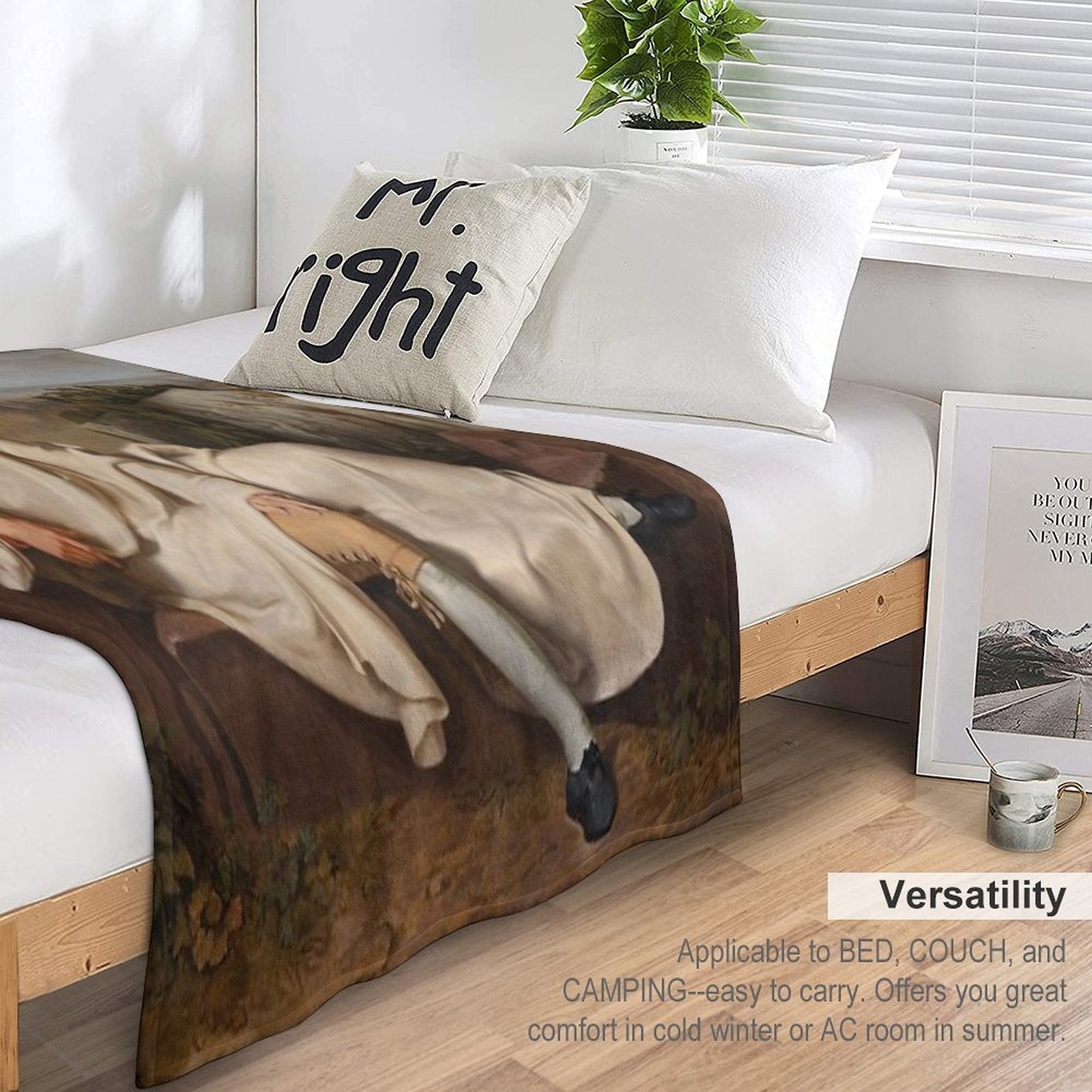 Johann Heinrich Wilhelm Tischbein, Goethe in The Roman Campagna Travel-friendly Throw Blanket