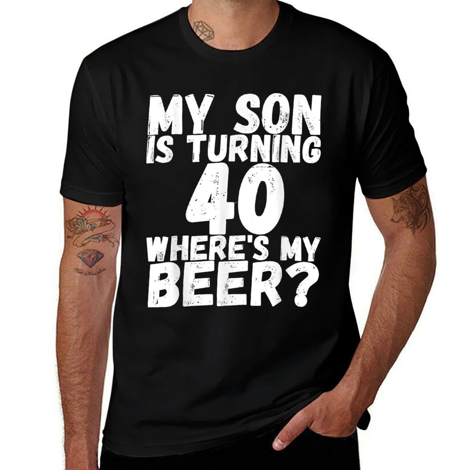 40th Birthday Dad Mom 40 Year Old Son Gift Family Squad  Tagless Design T-Shirt