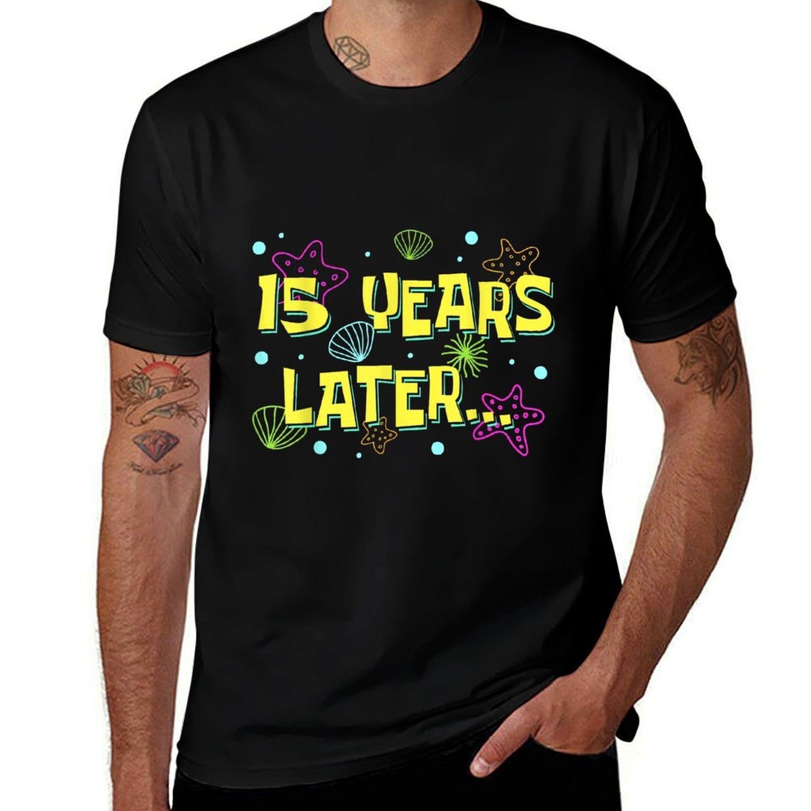 15 Years Later 15 Years Old Boys Girls Funny 15th Birthday  Wrinkle-resistant T-Shirt