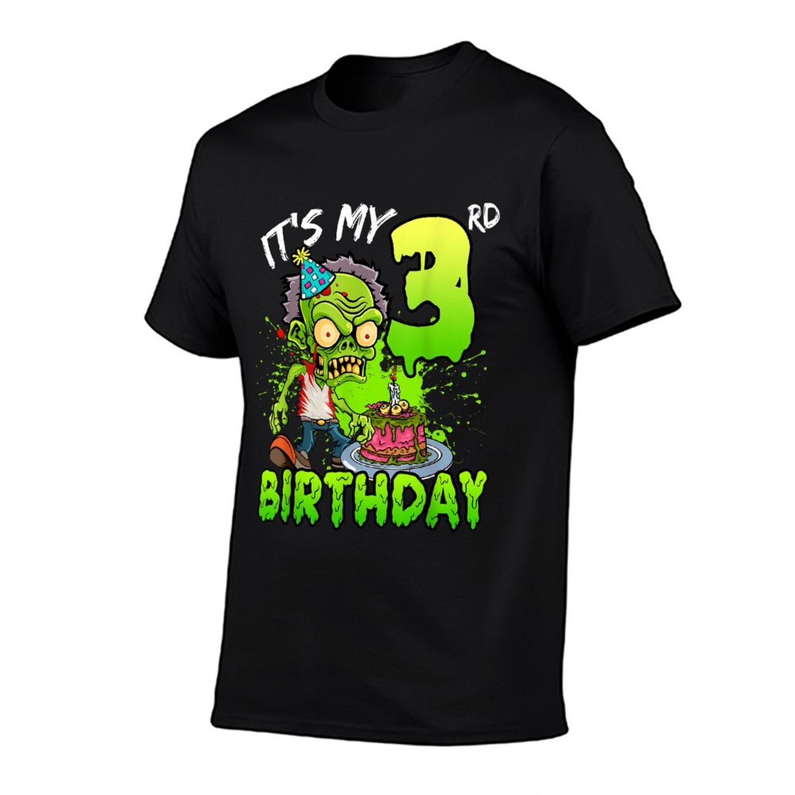 It's My 3rd Birthday Zombie Lover 3 Year Old Boys Girls  Cotton T-Shirt