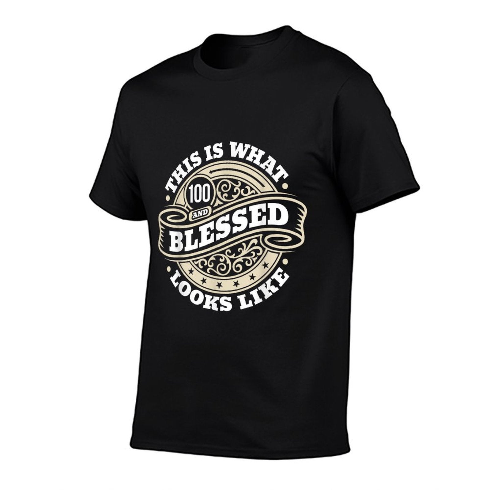 100th Birthday Age 100 Blessed I Religious 100th Birthday  Versatile T-Shirt