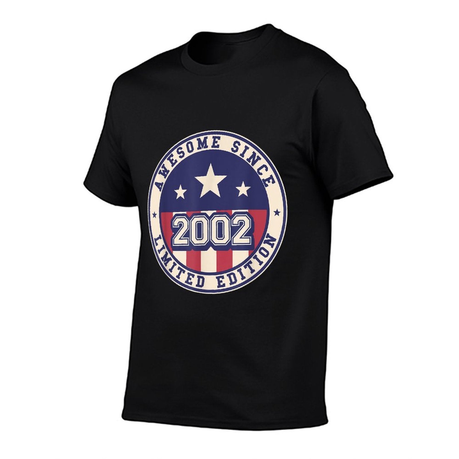 21 Years Old Awesome Since 2002 21st Birthday  Fade-proof Color T-Shirt