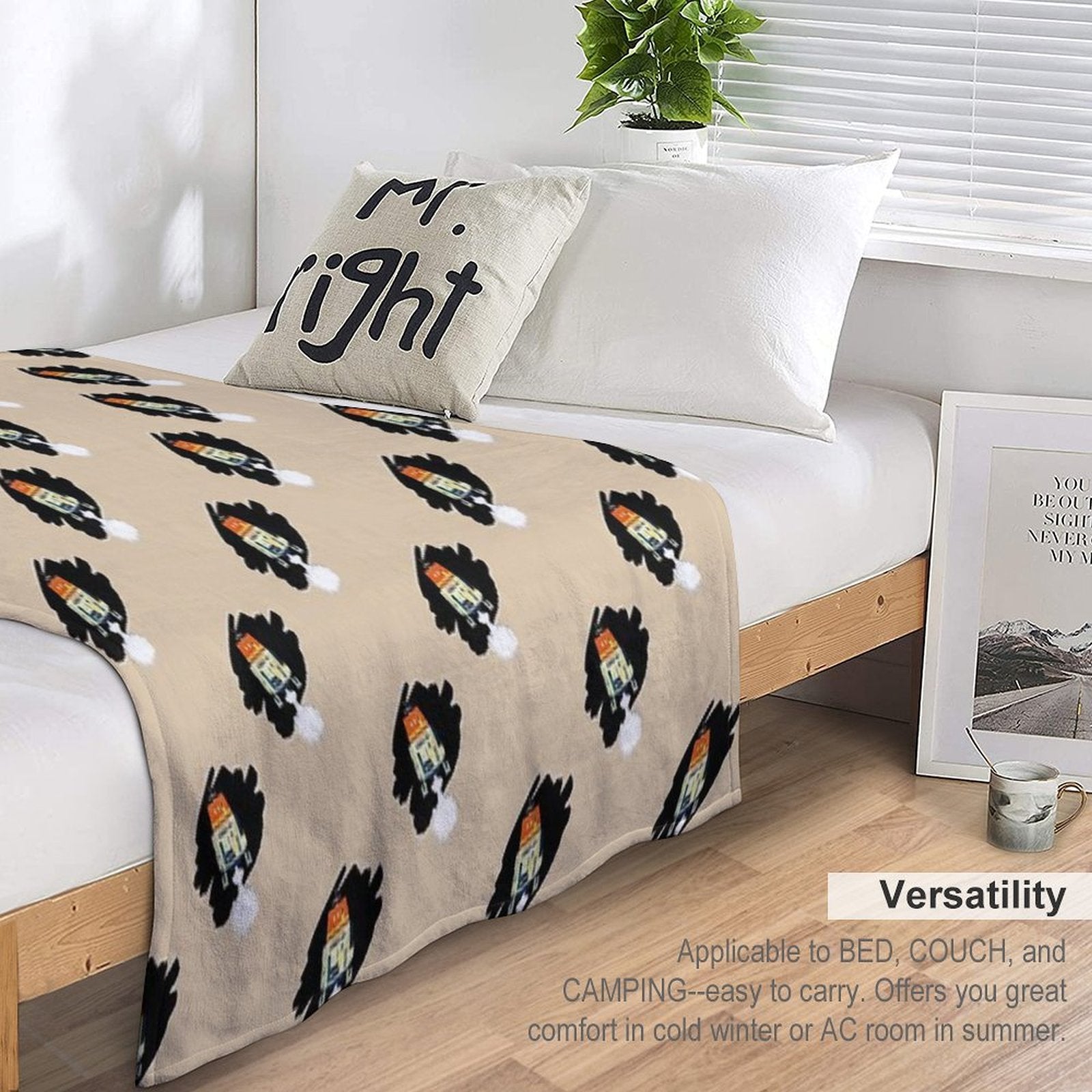 Chop in Space Eco-conscious Throw Blanket