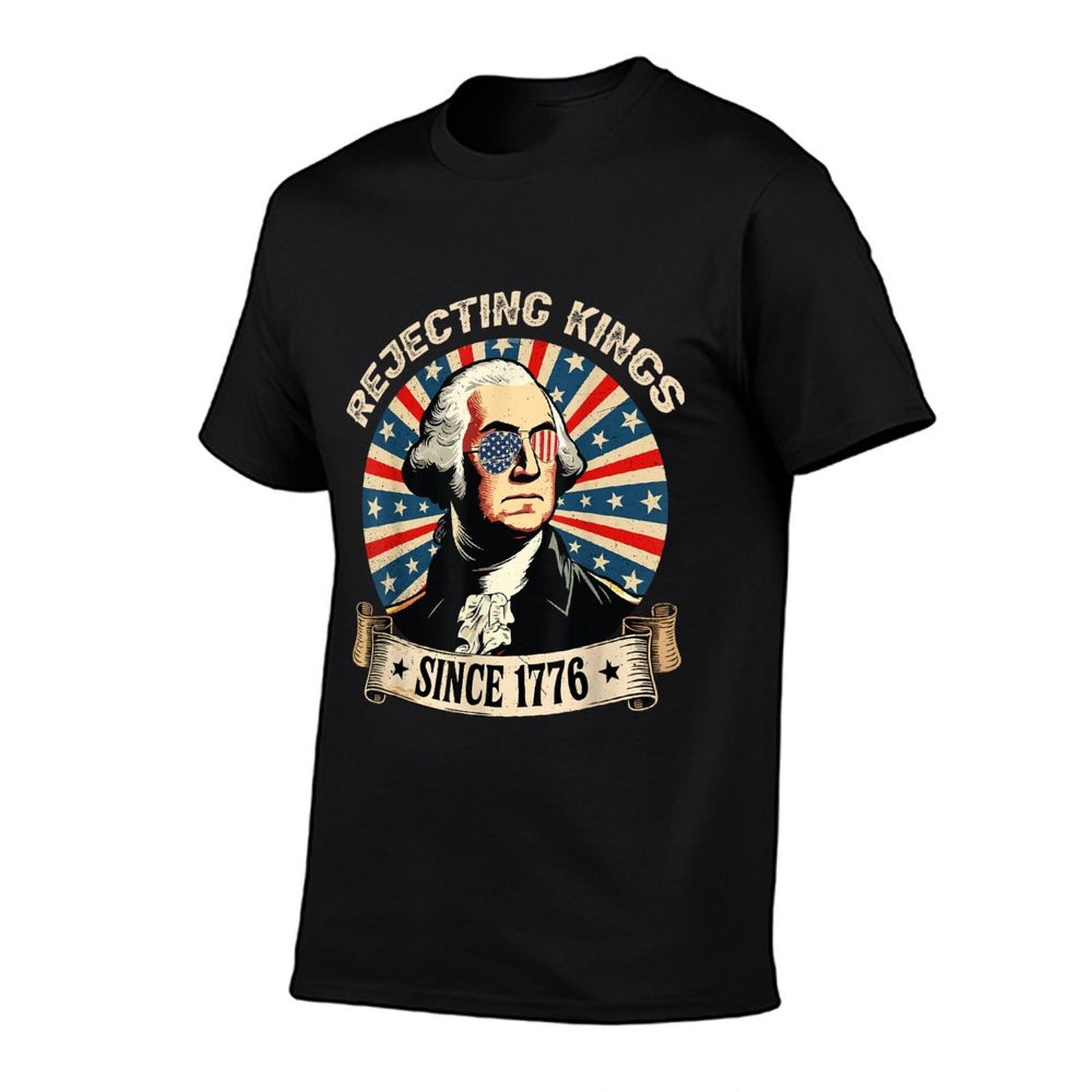 US Rejecting Kings Since 1776 4th of July Outfit  Relaxed-fit T-Shirt