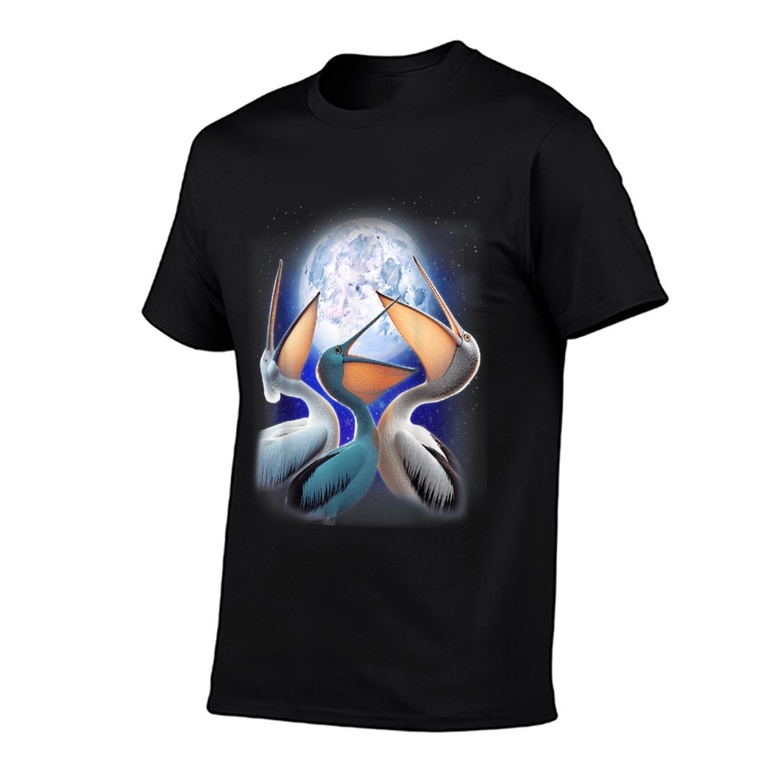 3 Pelicans Howling At The Moon Funny Pelican Bird Lover Kids  Wrinkle-resistant T-Shirt