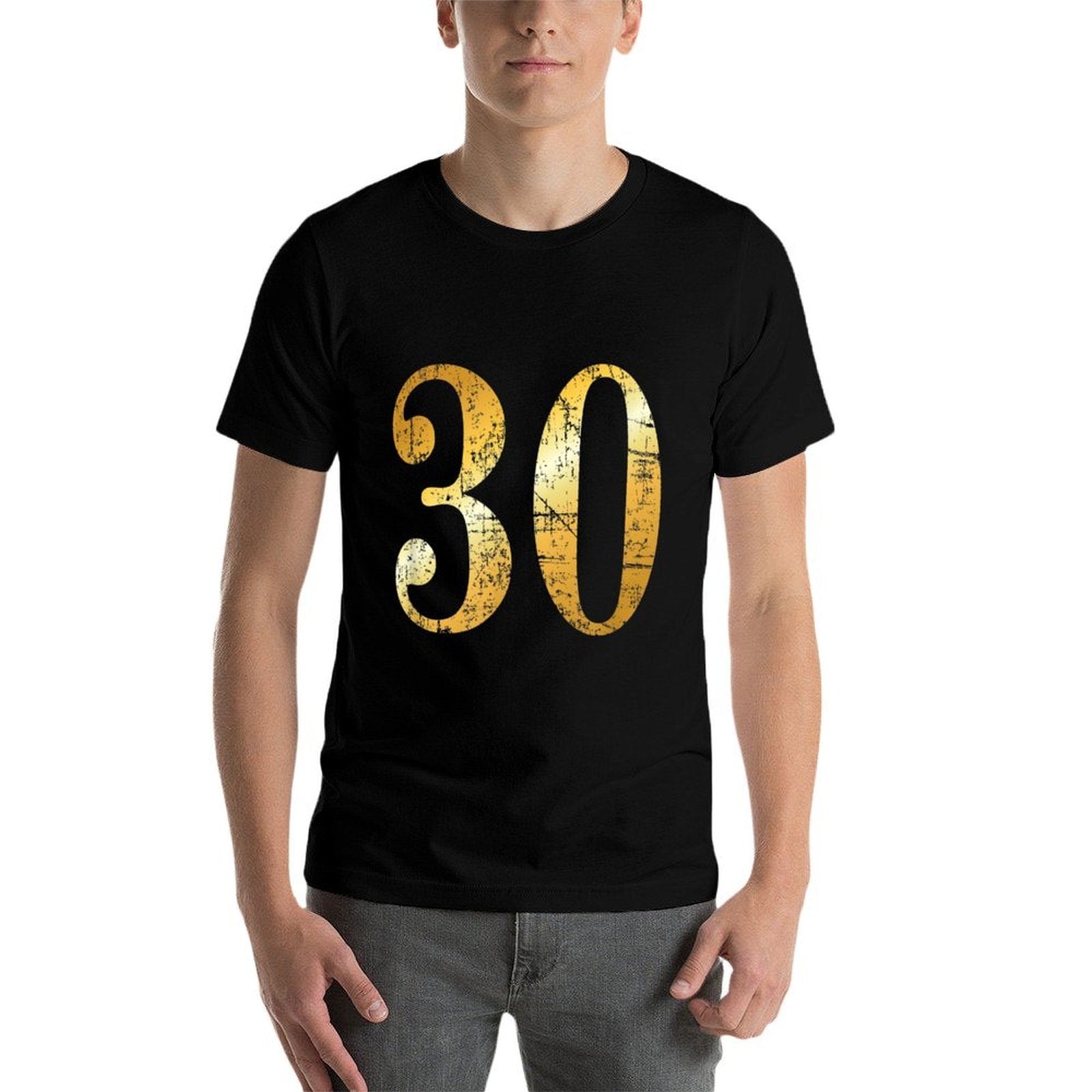 30 Years (Antique Yellow) 30th Birthday Gift  Tagless Design T-Shirt