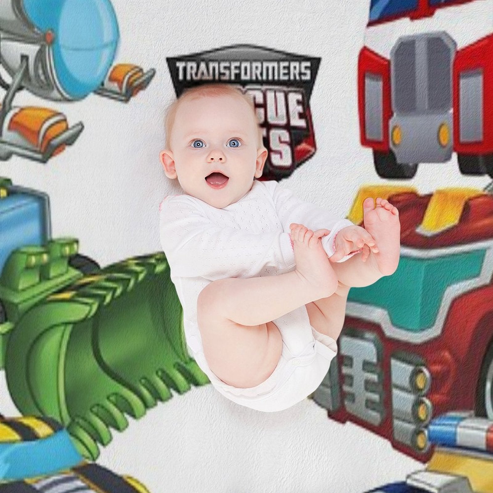 Transformers Rescue Bots Vechicles Anti-pilling Throw Blanket