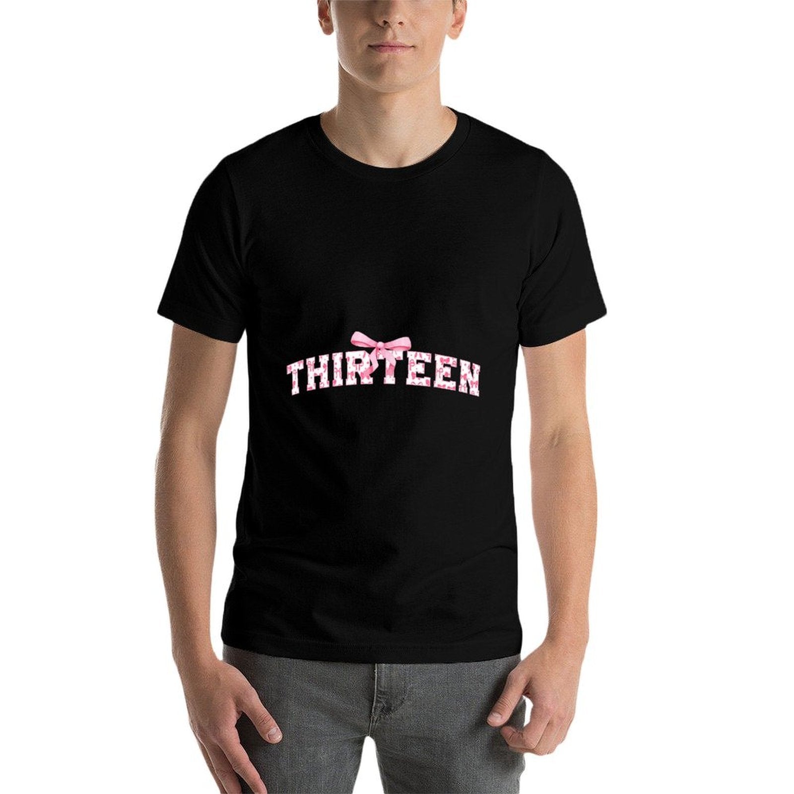 13th Coquette Themed Birthday Thirteen Year Old Coquette Bow  Quick-drying T-Shirt