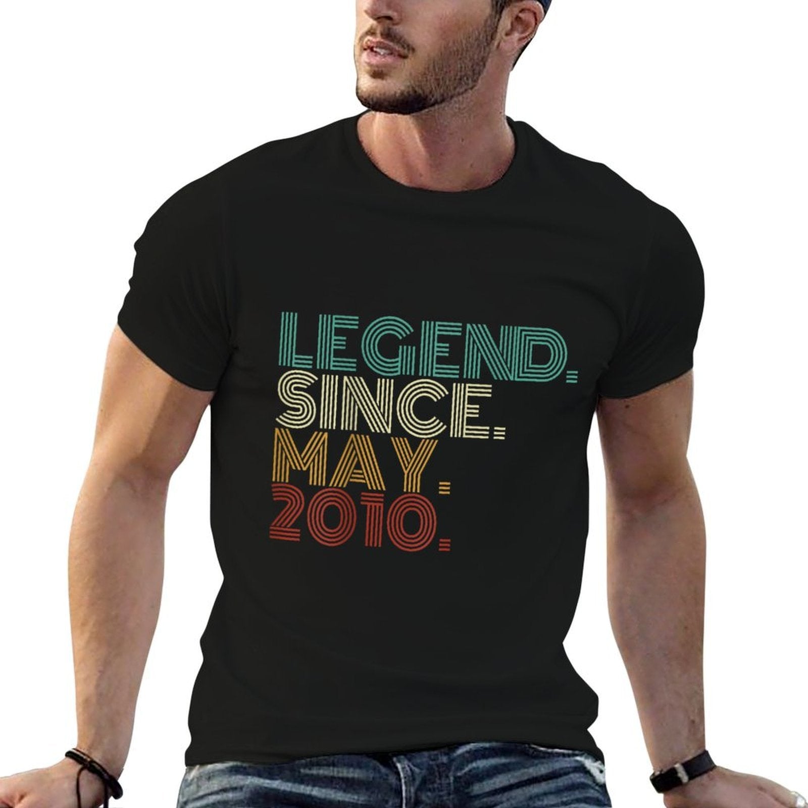 15 Years Old Legend Since May 2010 15th Birthday  Tagless Design T-Shirt