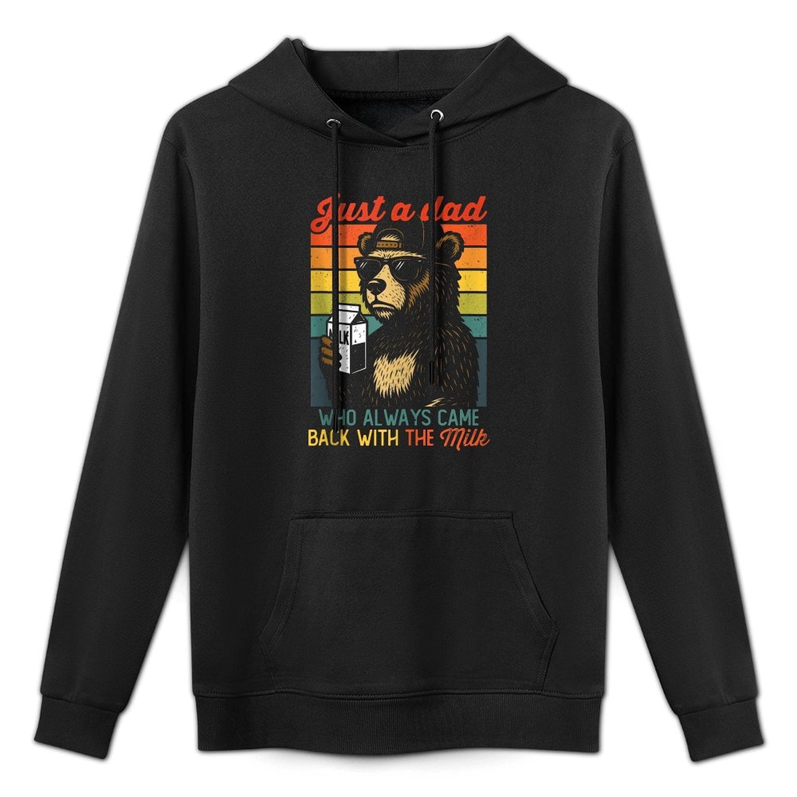 Bear Funny Just A Dad Who Always Came Back - Fathers Day Dad Easy Care Hoodie