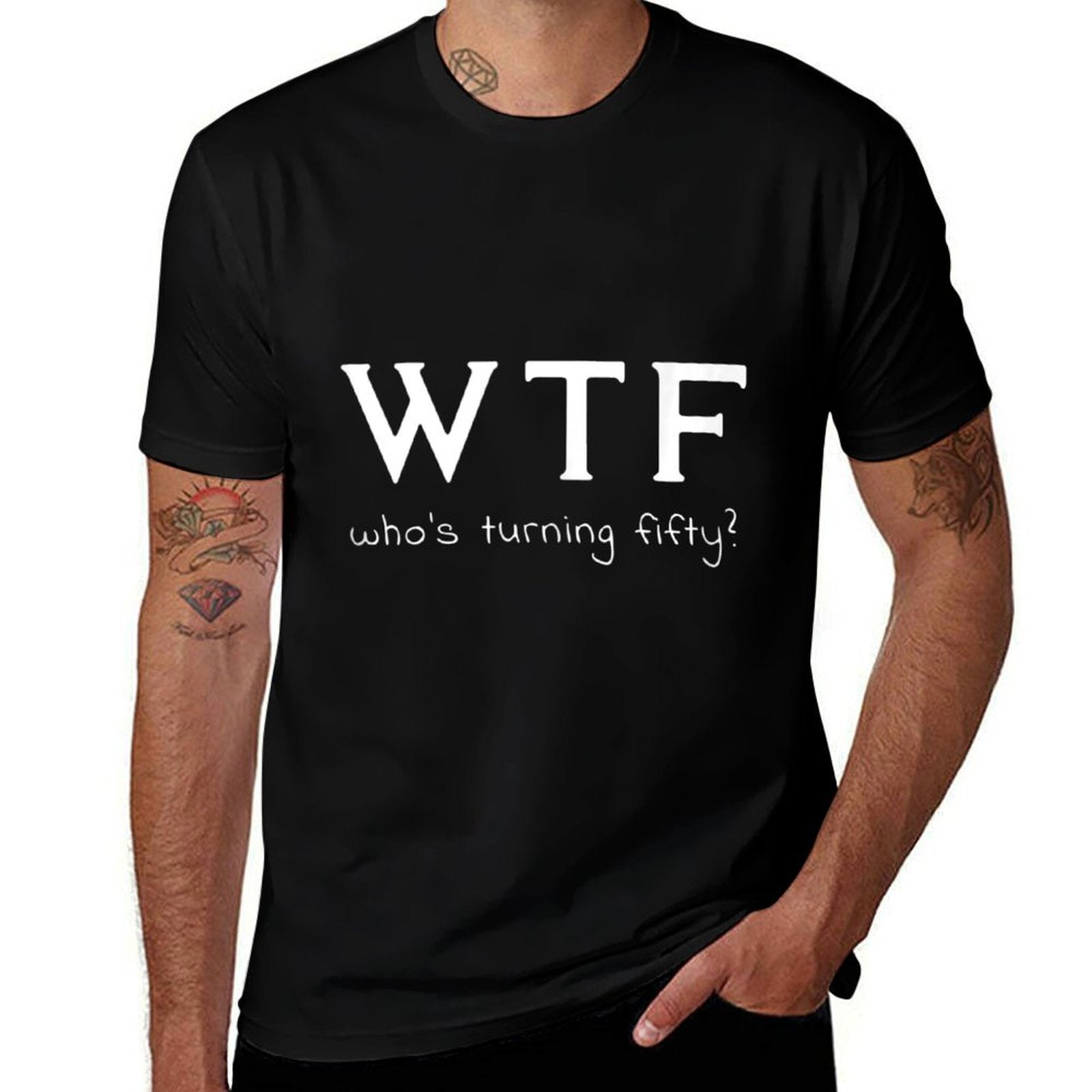 50th Birthday - WTF Who's Turning Fifty  Breathable T-Shirt