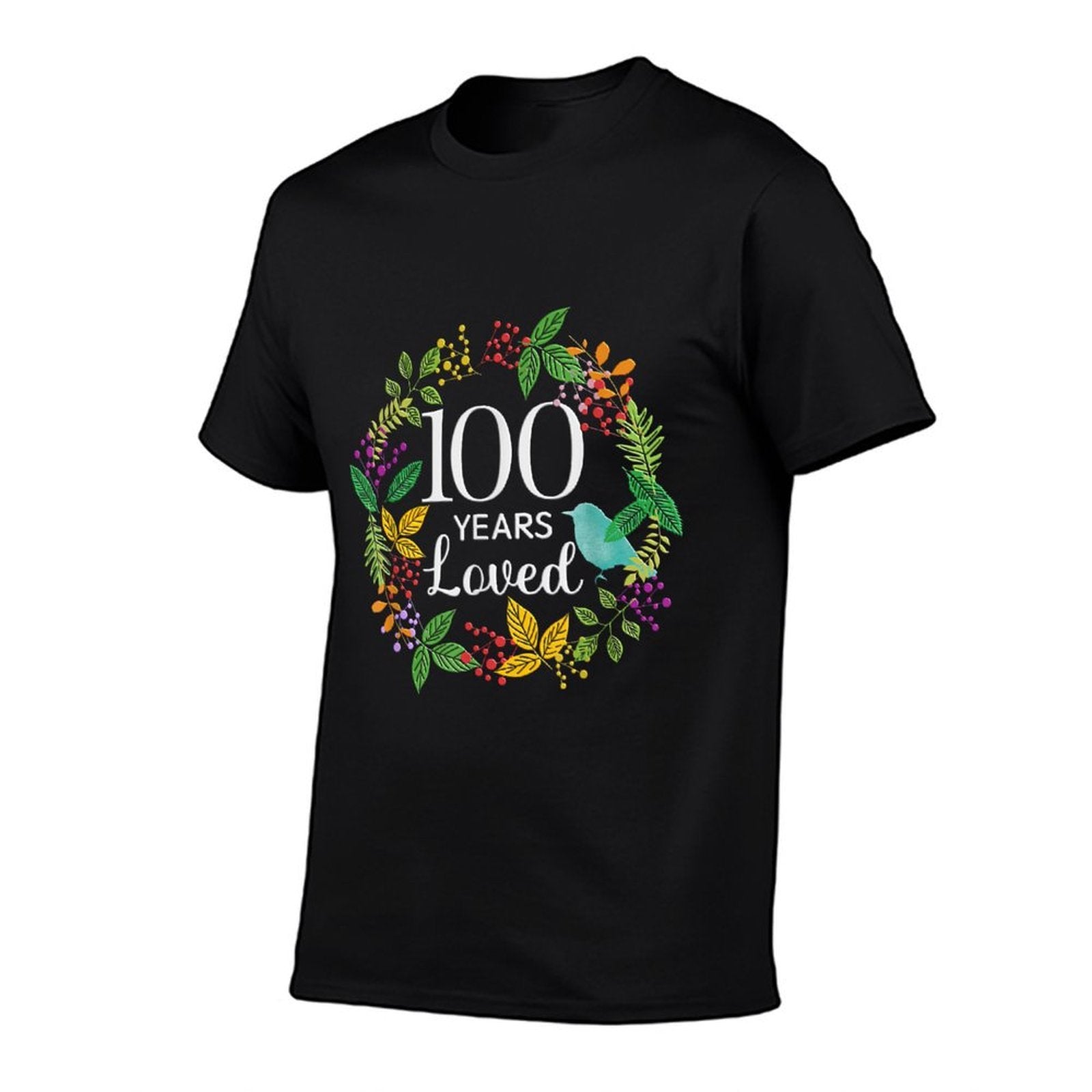 100 Years Loved Flower Women 100 Year Old 100th Birthday  Moisture-wicking T-Shirt