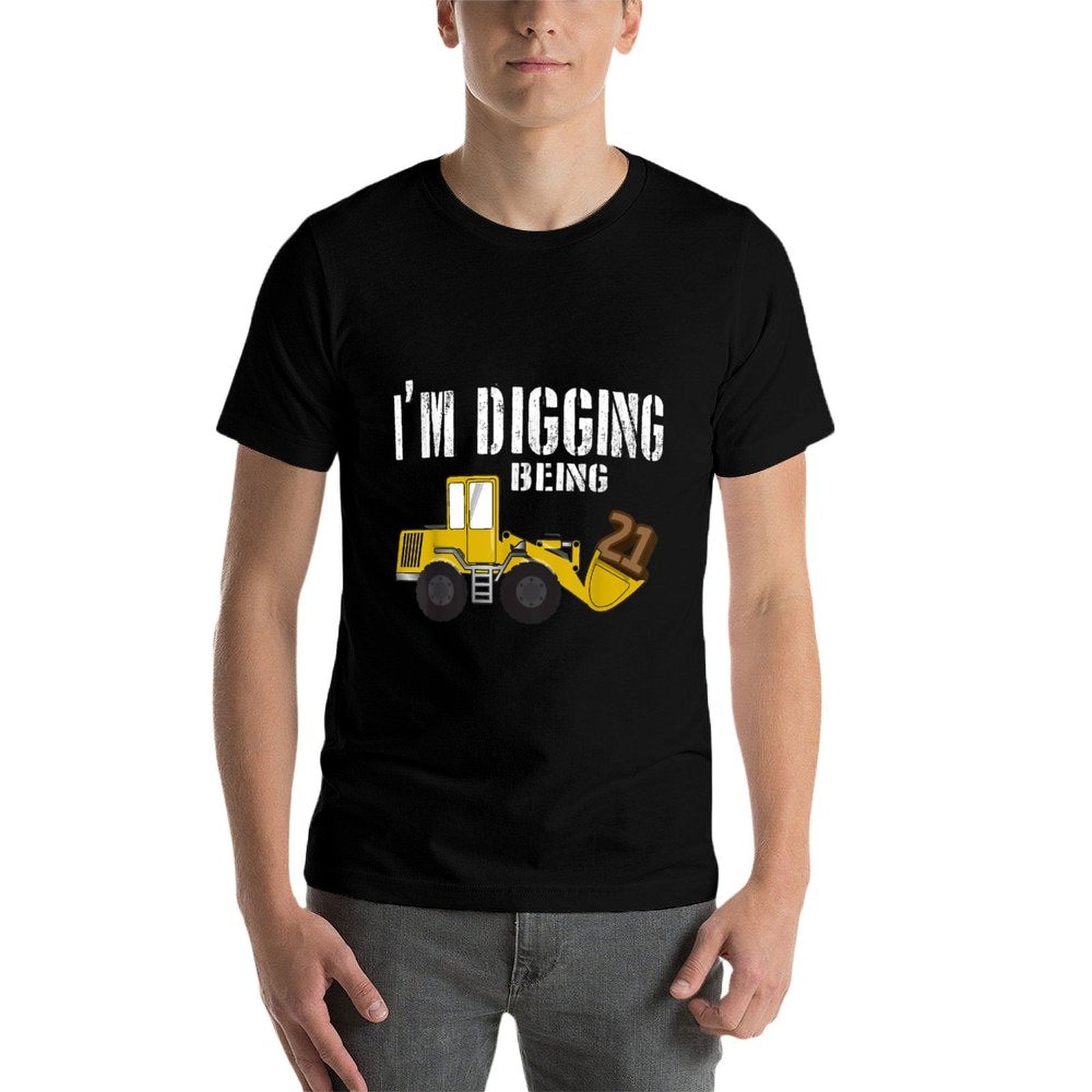 21st Birthday - Construction, 21 Year Old Bday  Tagless Design T-Shirt