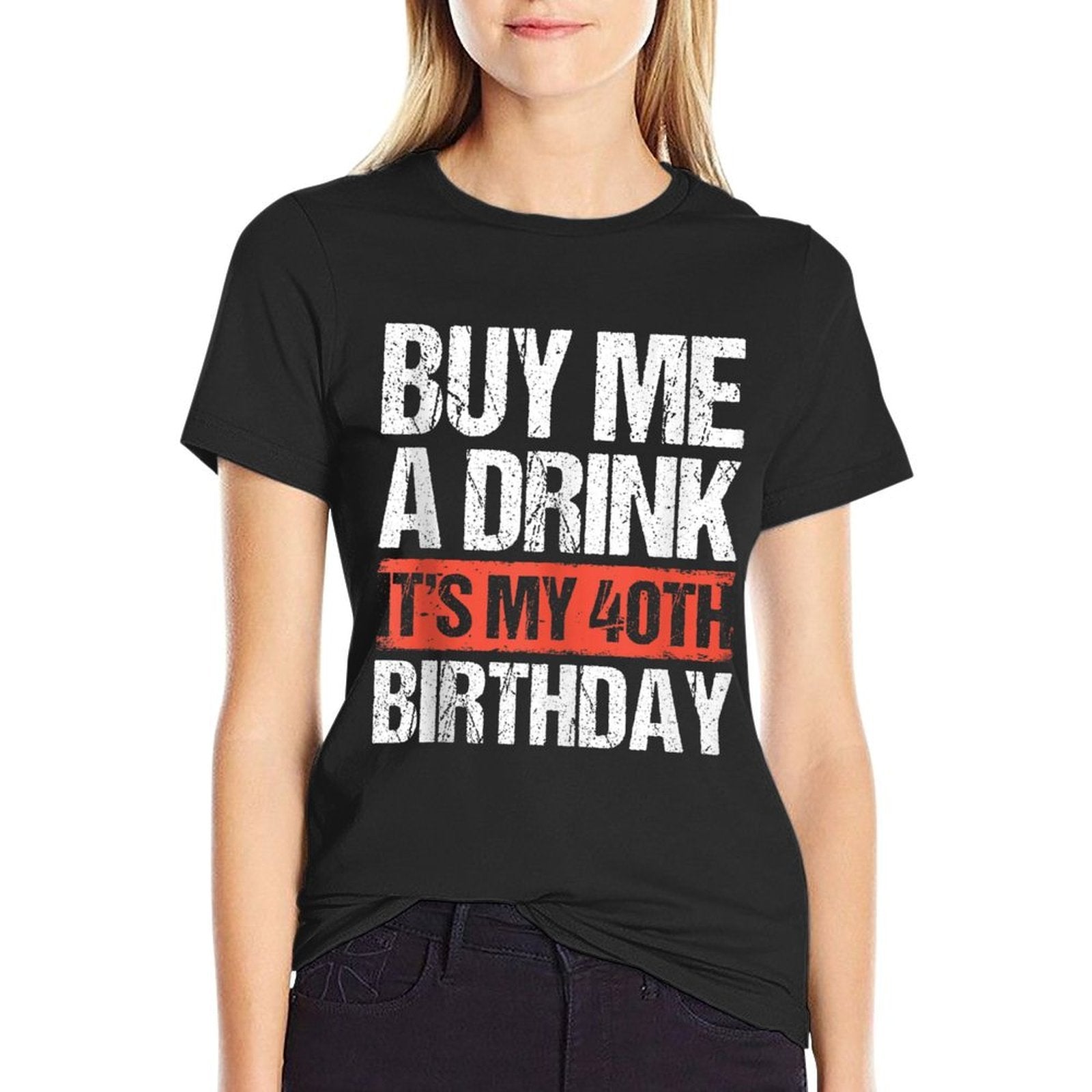 40th Birthday Squad Celebration Party Buy Me A Drink I'm 40  Lightweight T-Shirt