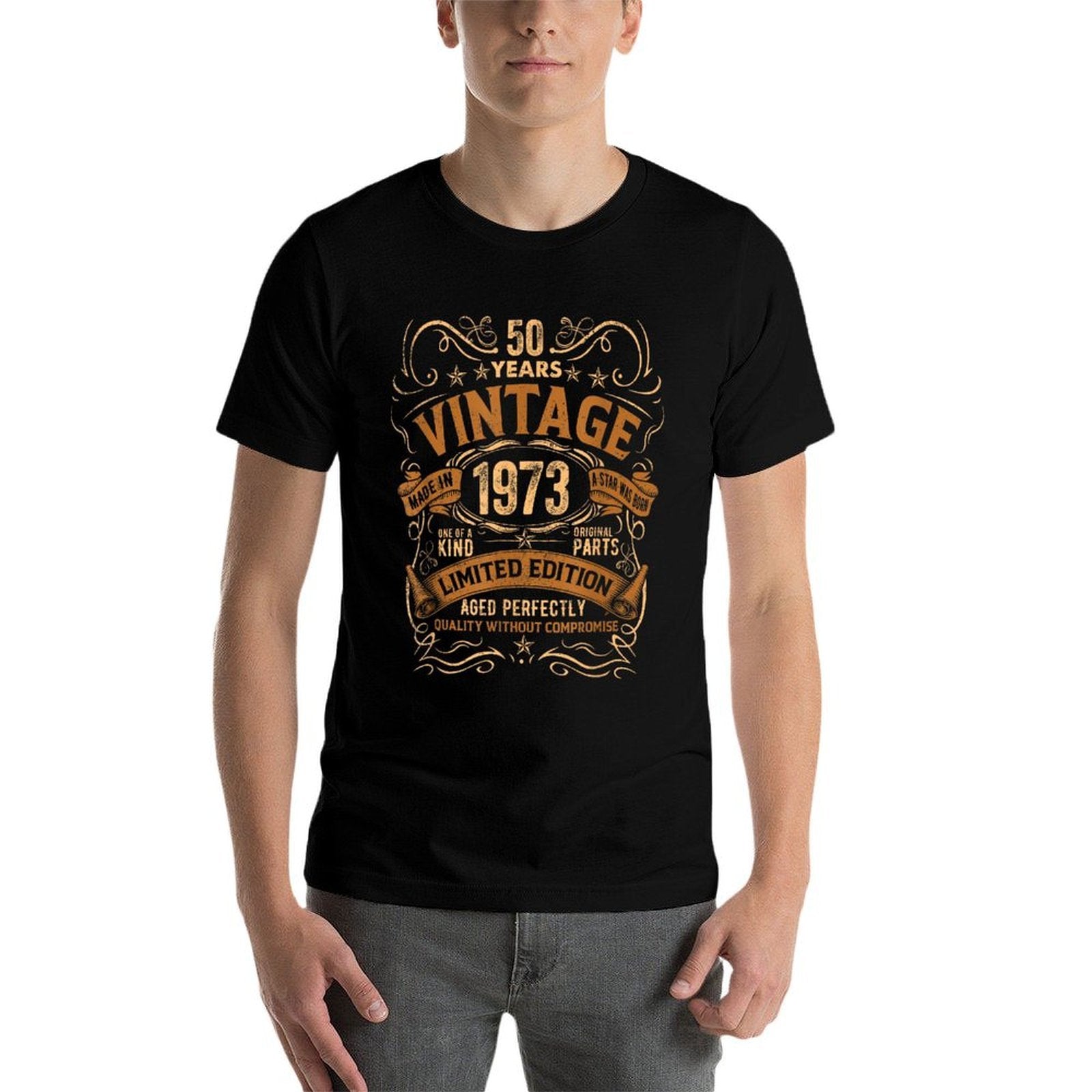 50 Year Old Vintage 1973 Limited Edition 50th Birthday Gift  Fade-proof Color T-Shirt