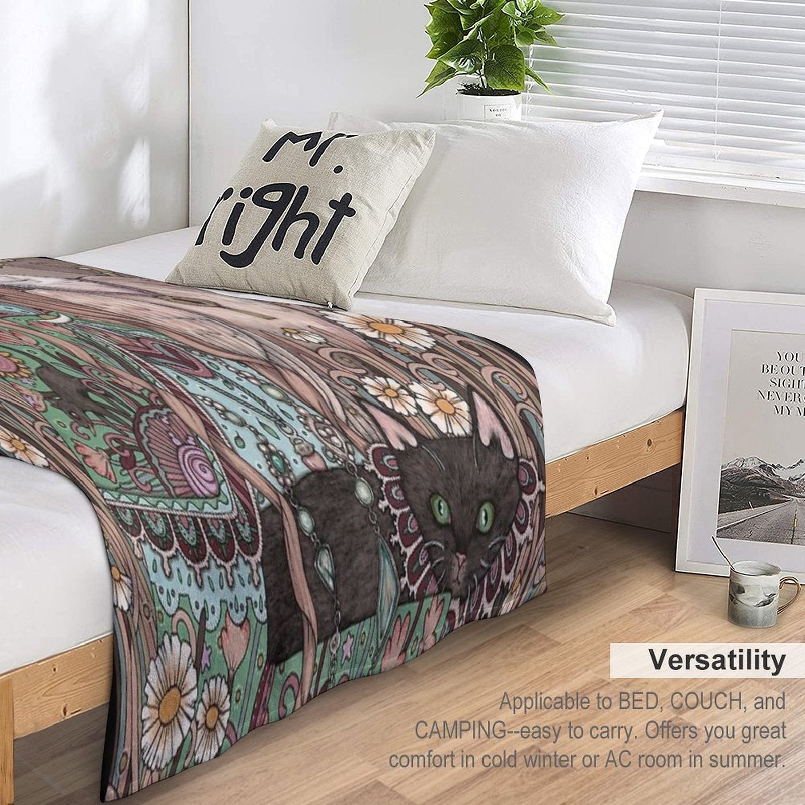 The High Priestess Premium Throw Blanket