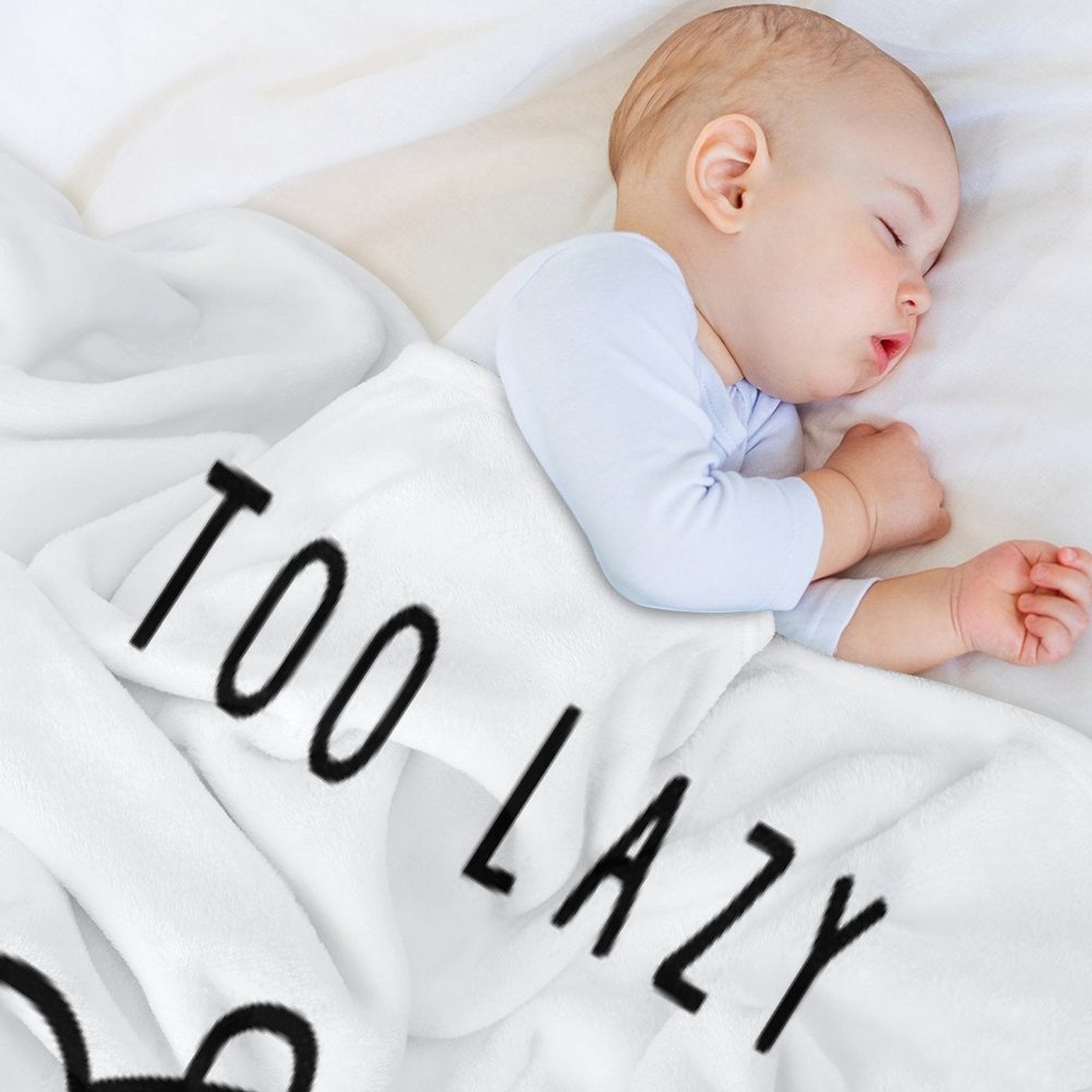 Too Lazy To Move Unicorn T-Shirt Versatility Throw Blanket