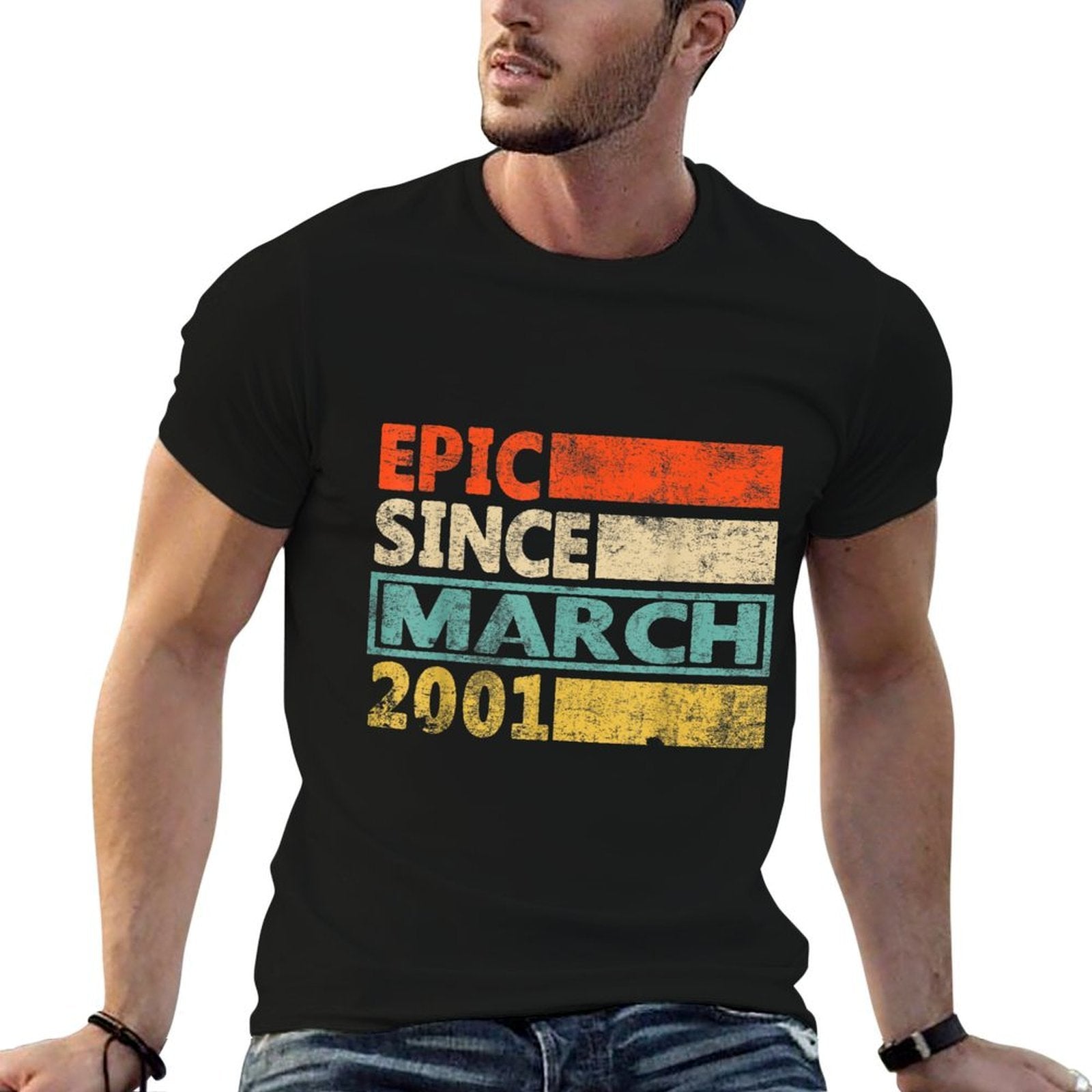 21 Year Old - Epic Since March 2001 - 21st Birthday  Odor-resistant T-Shirt