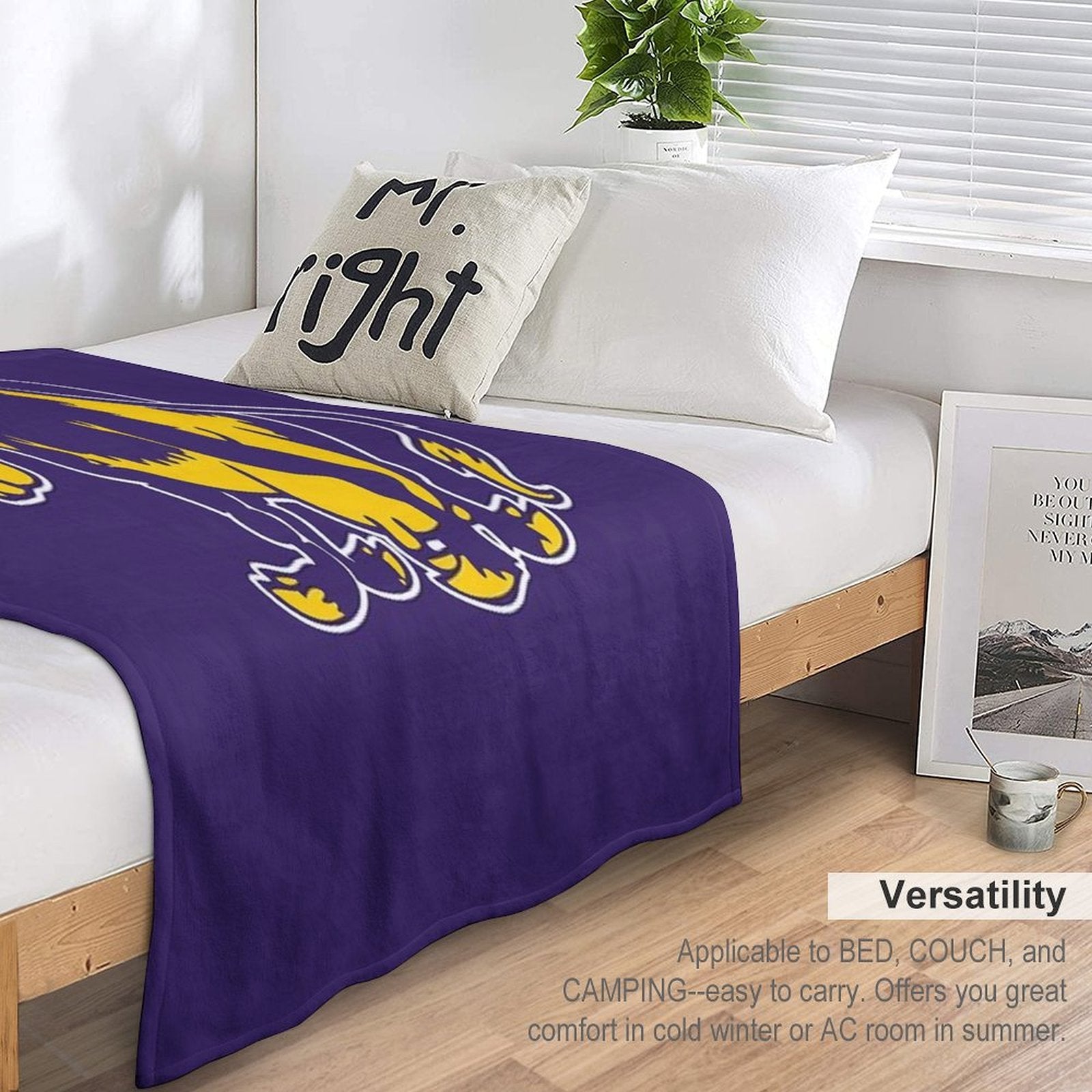 Williams College Ephs Easy Care Throw Blanket