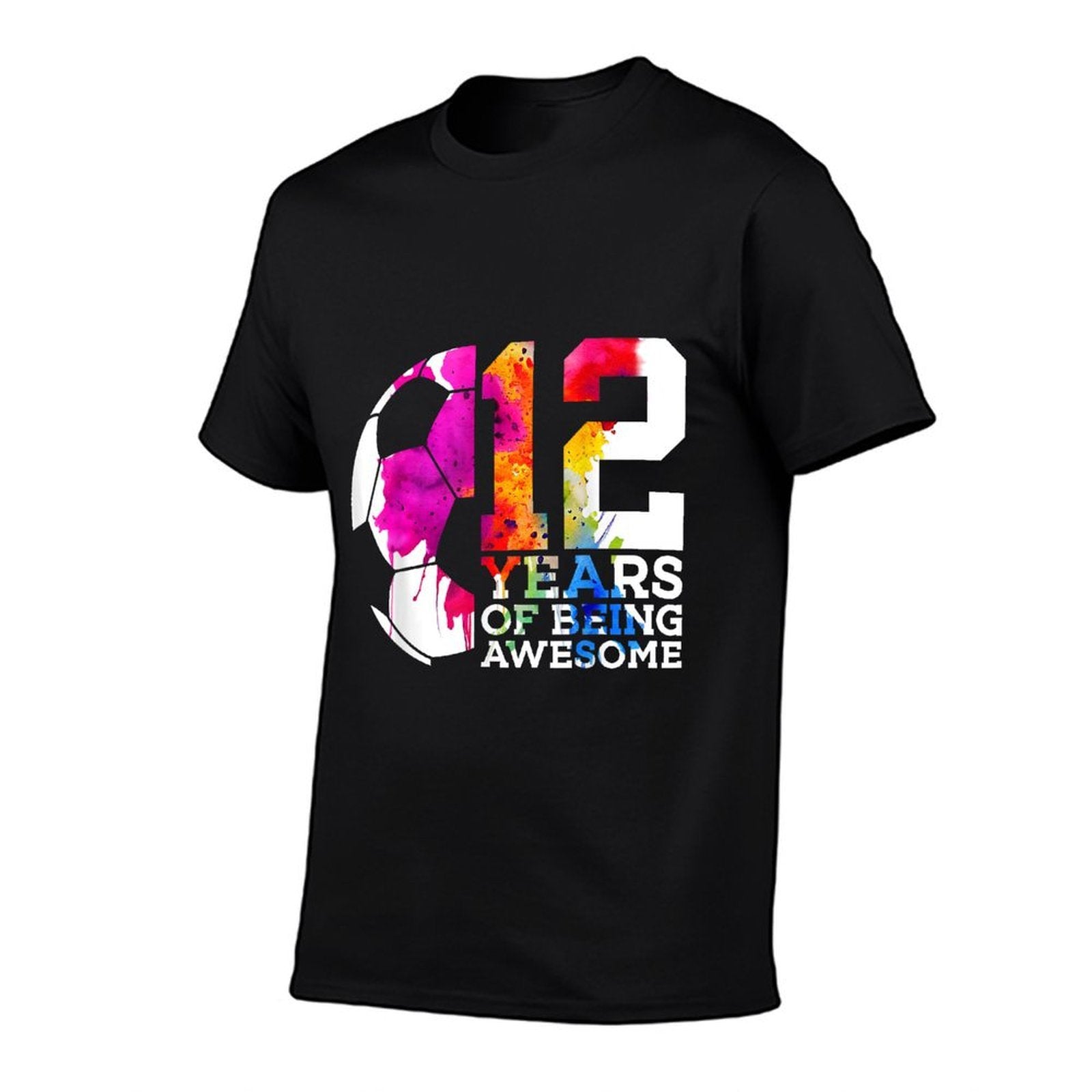 12 YEARS OF BEING AWESOME SOCCER 12TH BIRTHDAY  Stretchy T-Shirt