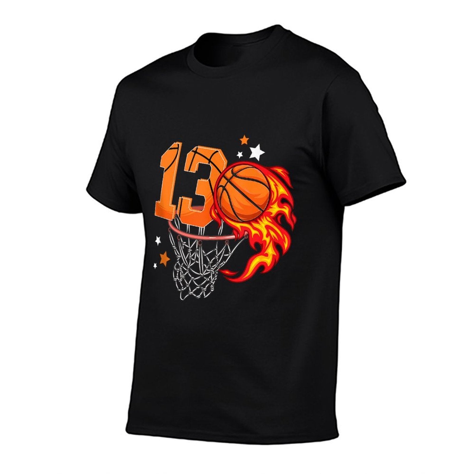 13th Birthday Basketball Thirteen Year Old Basketball Boy  Eco-friendly Material T-Shirt