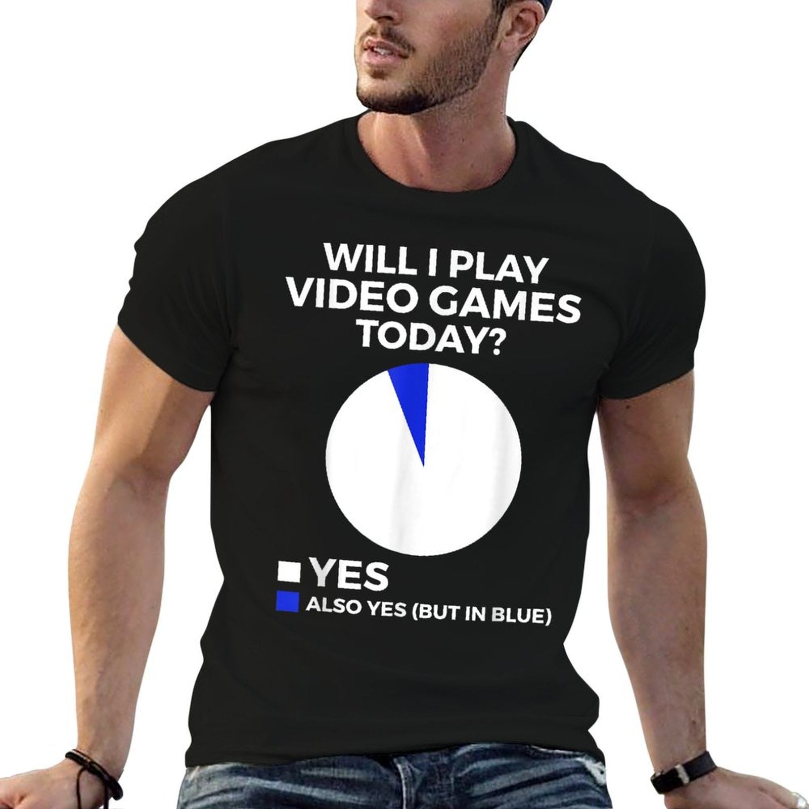 Will I Play Video Games Today Funny Gamer Gaming  Polyester Blend T-Shirt