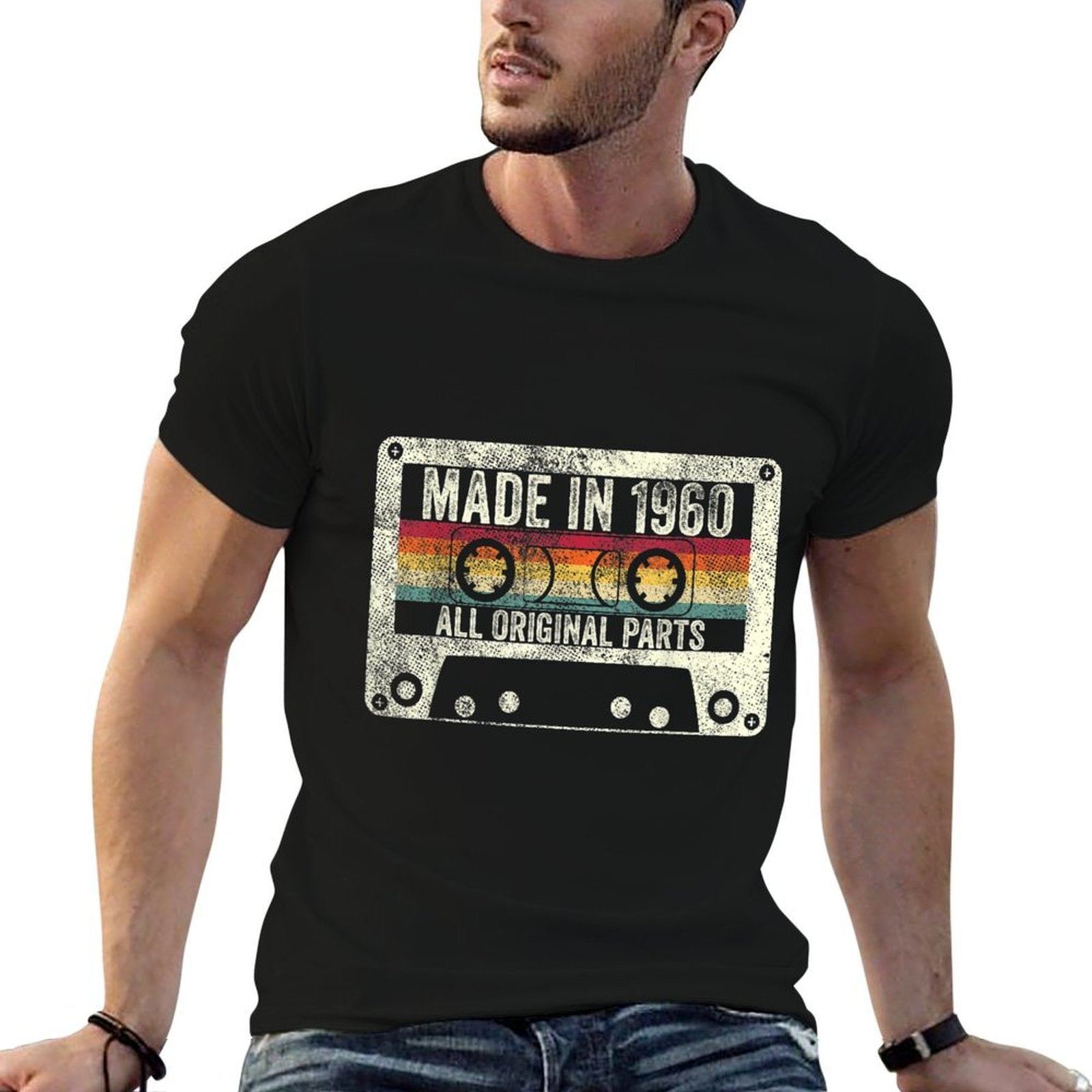 60 Years Old Vintage 1960 60th Birthday Gift Retro Men Women  Odor-resistant T-Shirt