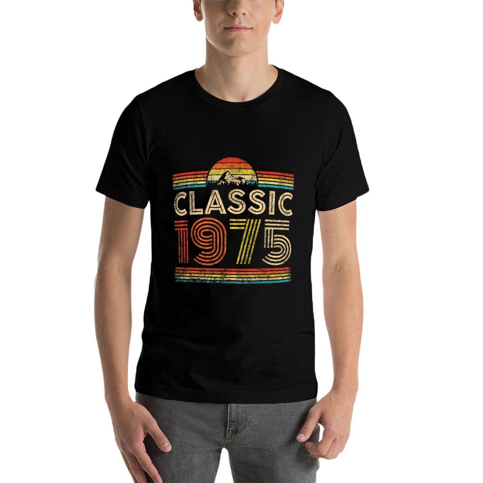Classic 1975 Vintage 1975 Classic Year Men Women Birthday  Durable T-Shirt