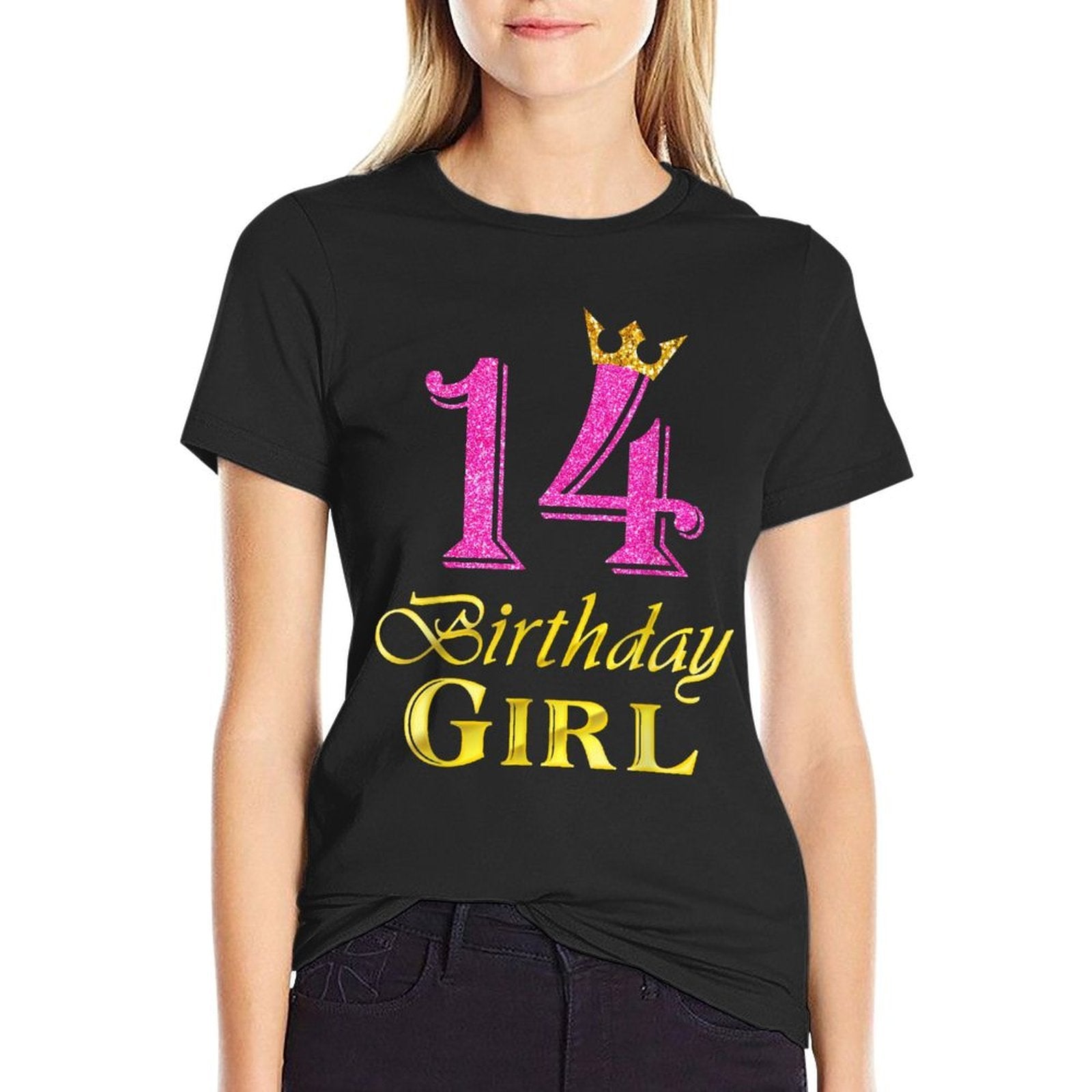 14 Birthday Girl Princess 14 Years Old 14th Birthday  Stretchy T-Shirt