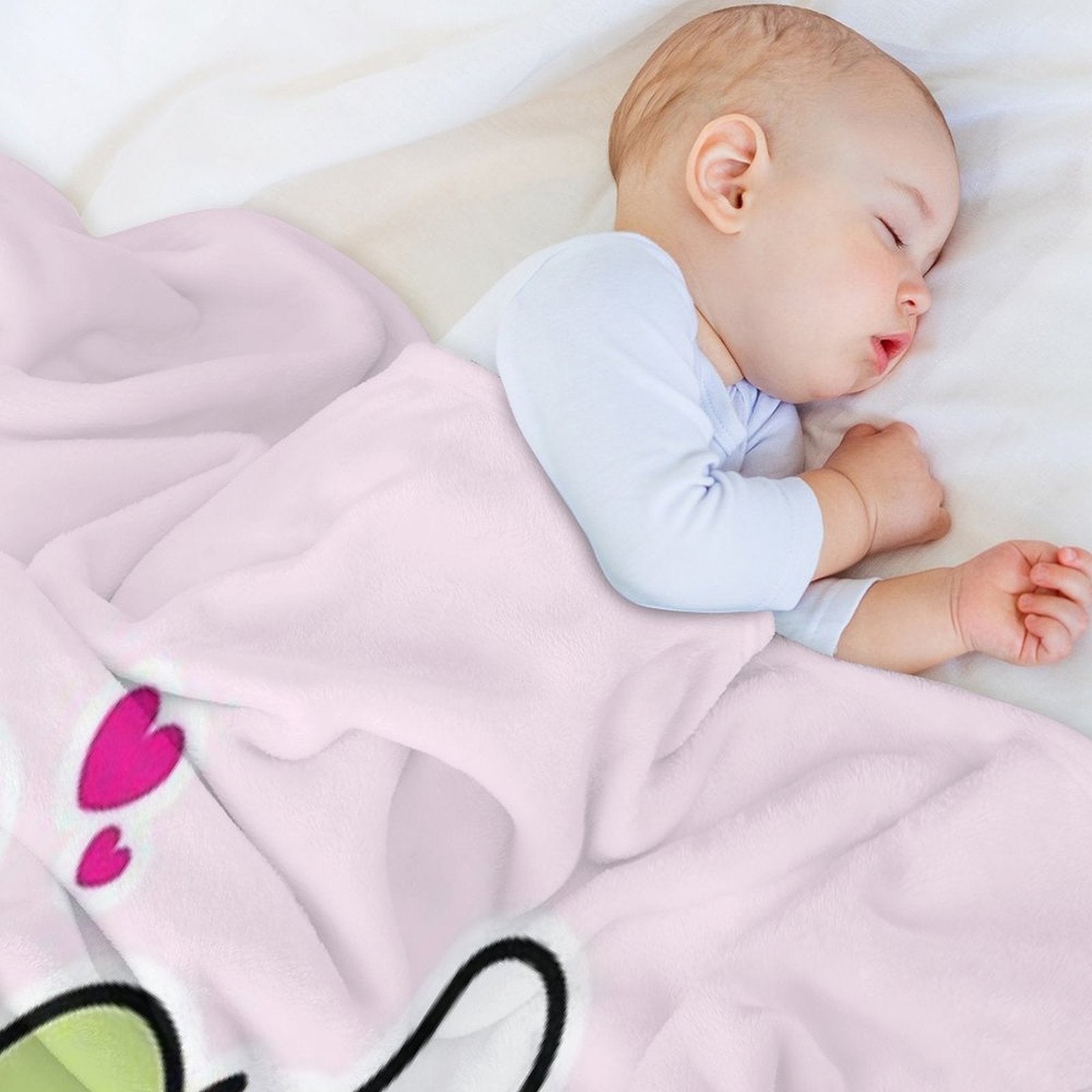 Kawaii Green Tomato Mascot No. 3 Easy Care Throw Blanket