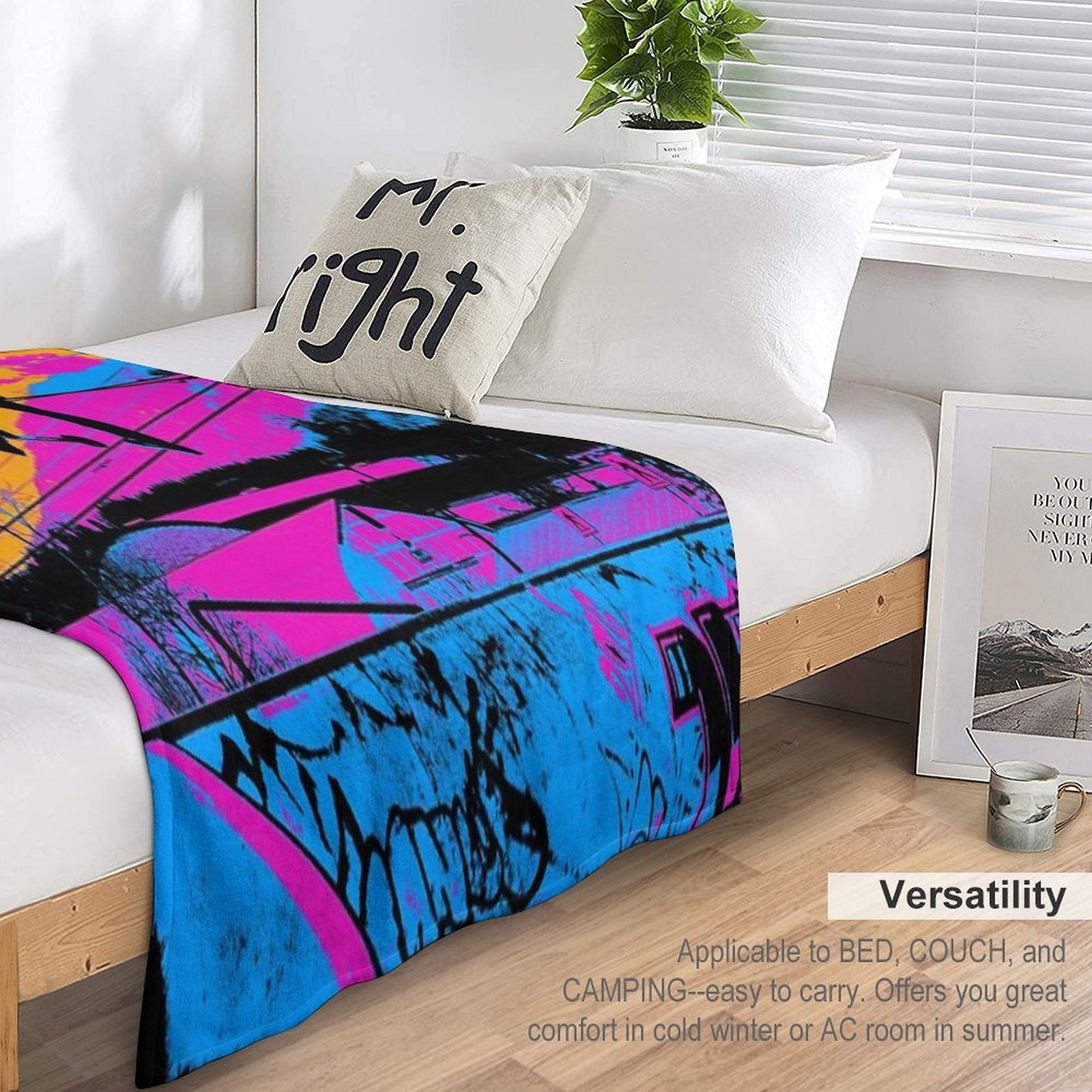 Let's Fly! - Stunt Scooter Compact Throw Blanket