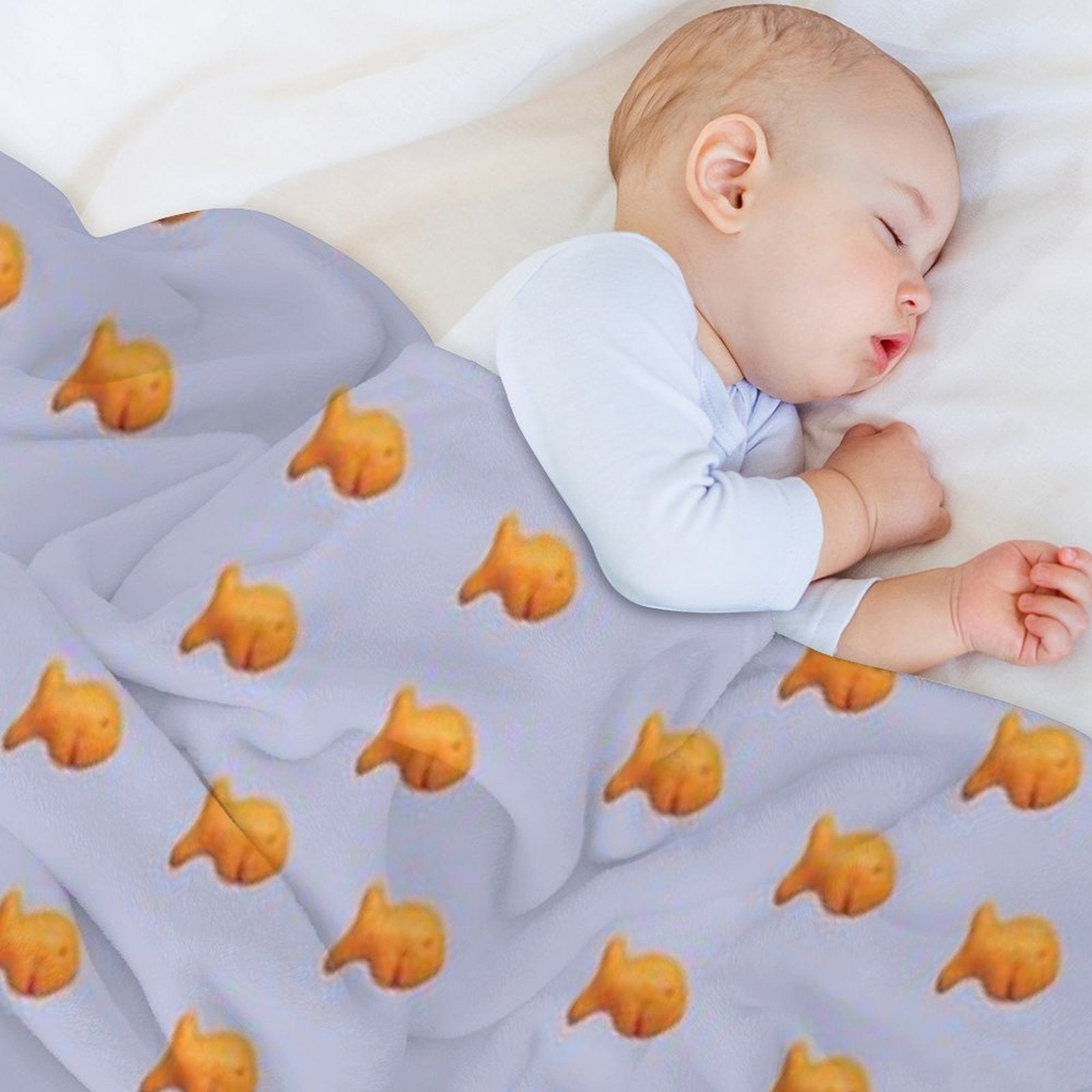 Goldfish Crackers Easy Care Throw Blanket