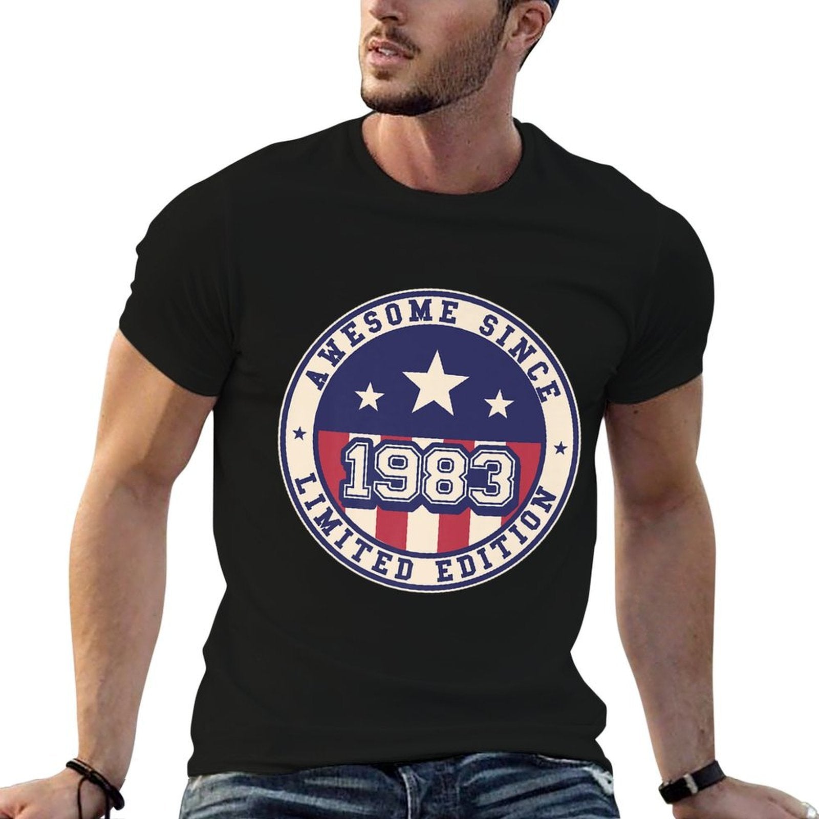 40 Years Old Awesome Since 1983 40th Birthday Premium  Easy-care T-Shirt